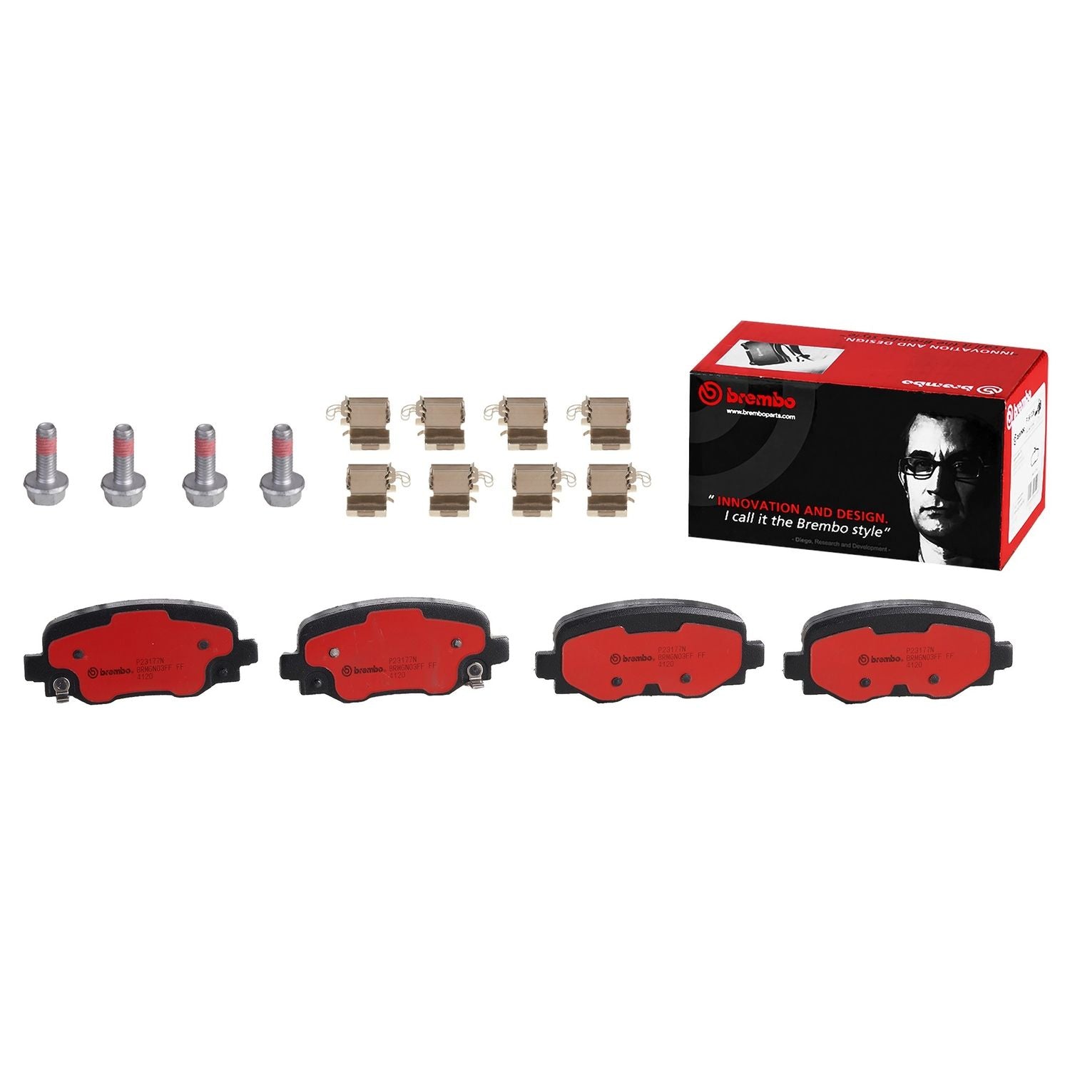PRIME Ceramic Rear Disc Brake Pad Set - P23177N_01