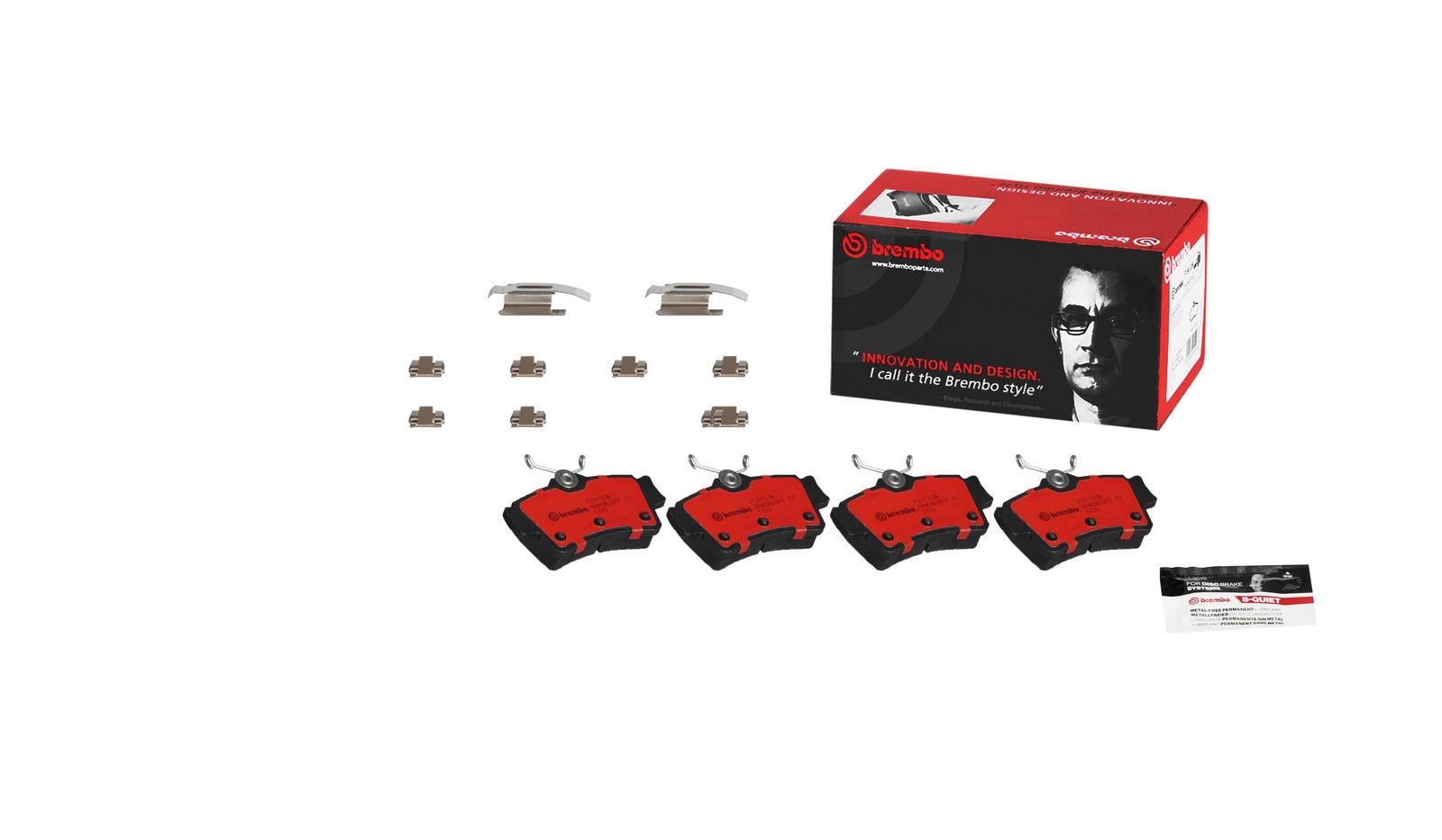 PRIME Ceramic Rear Disc Brake Pad Set - P24133N_01