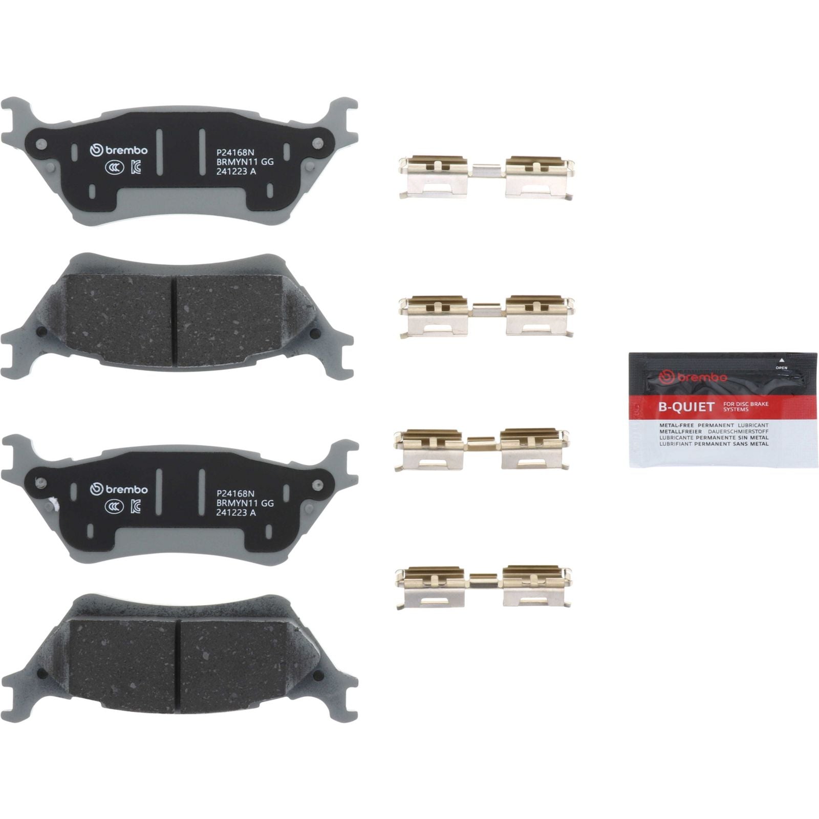 PRIME Ceramic Rear Disc Brake Pad Set - P24168N_26