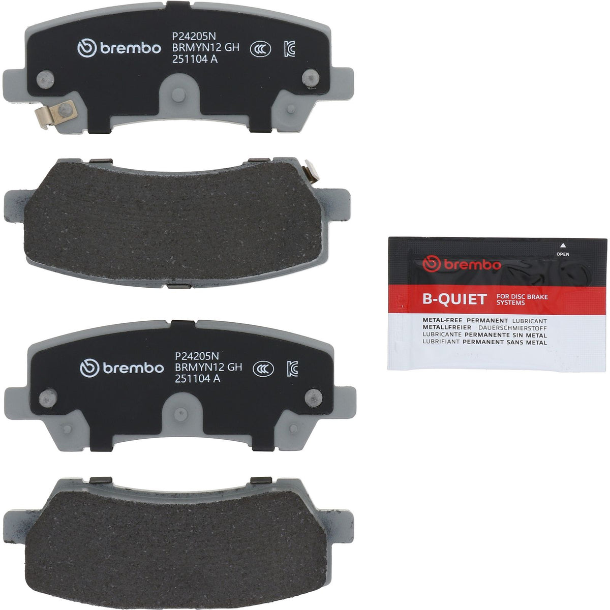 PRIME Ceramic Rear Disc Brake Pad Set - P24205N_02