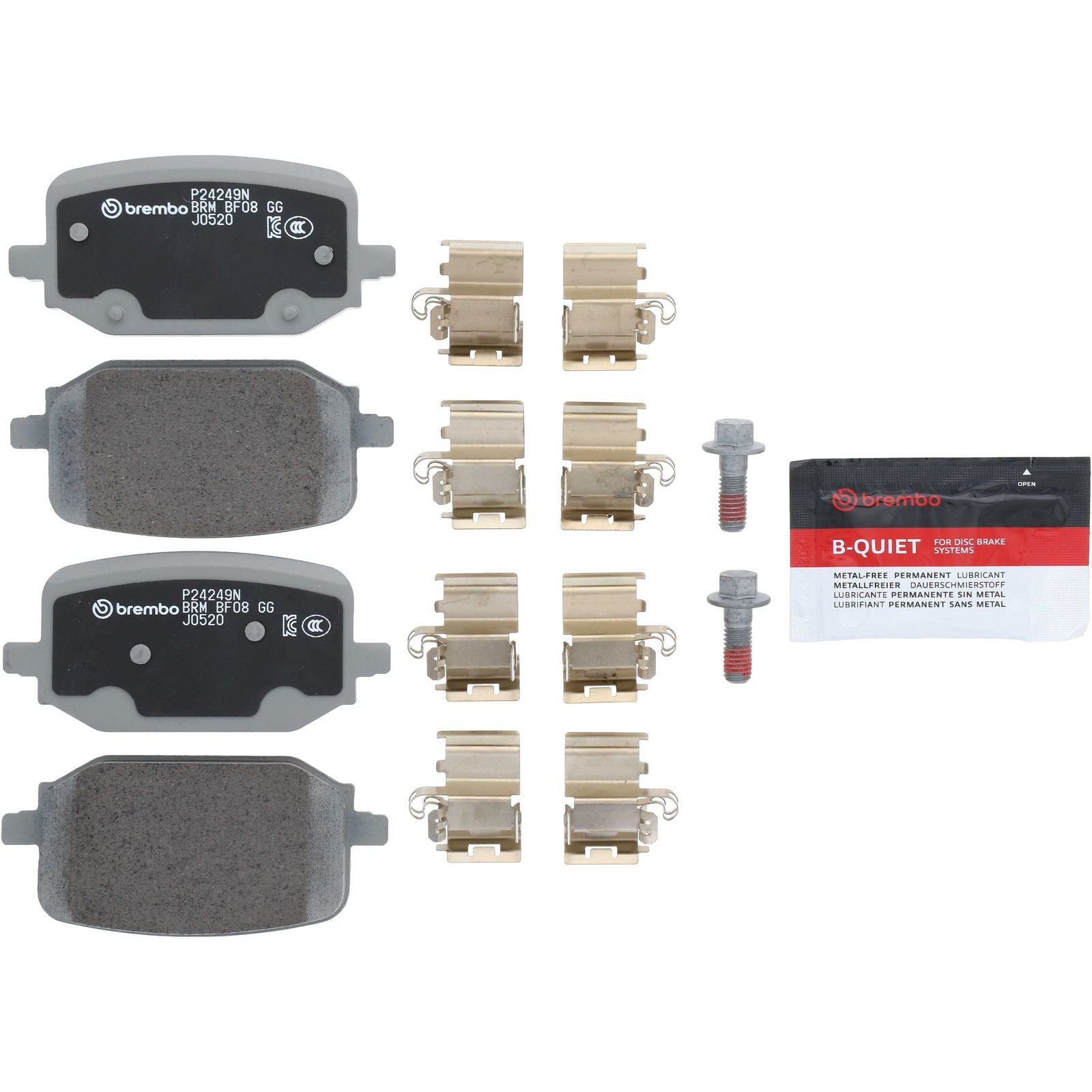 PRIME Ceramic Rear Disc Brake Pad Set - P24249N_26