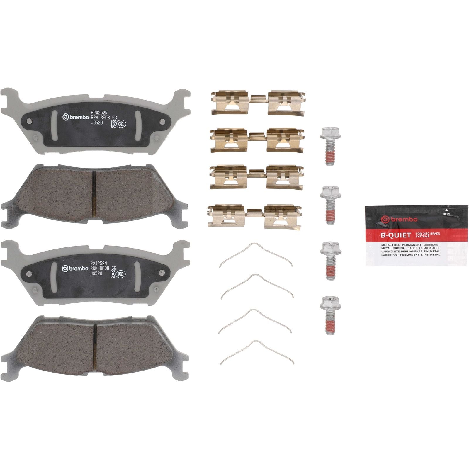 PRIME Ceramic Rear Disc Brake Pad Set - P24252N_02