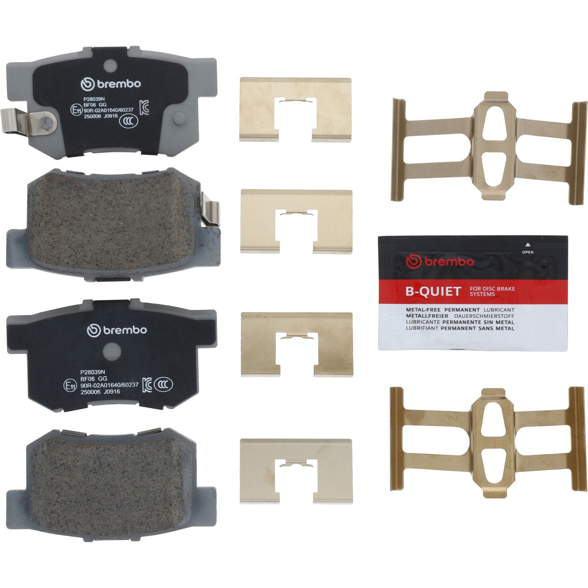 PRIME Ceramic Rear Disc Brake Pad Set - P28039N_02