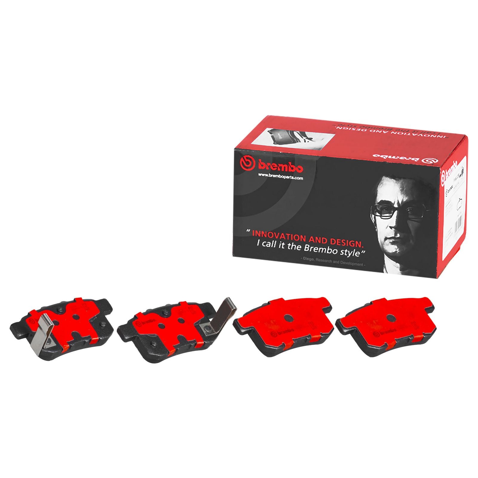 PRIME Ceramic Rear Disc Brake Pad Set - P28072N_01