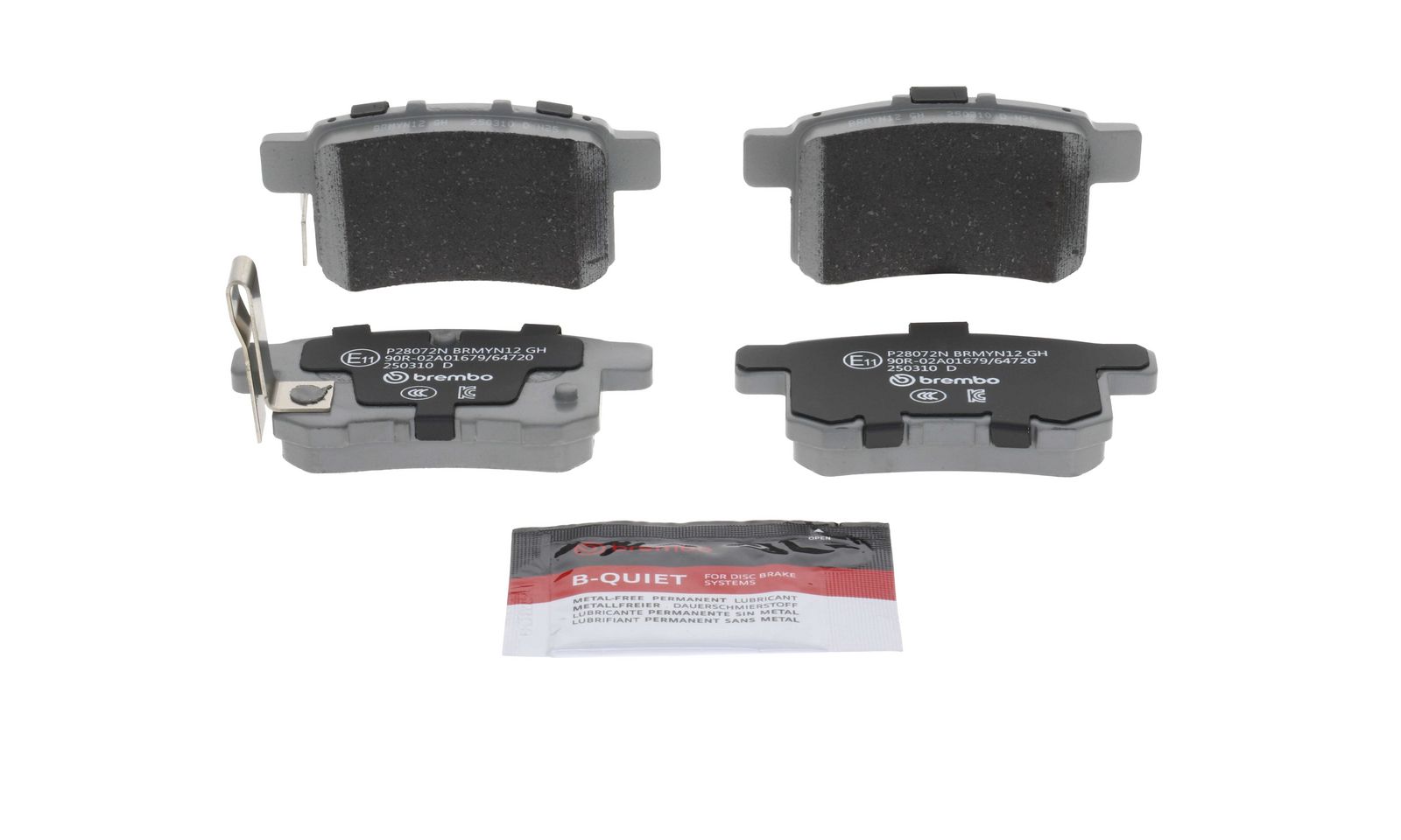 PRIME Ceramic Rear Disc Brake Pad Set - P28072N_07