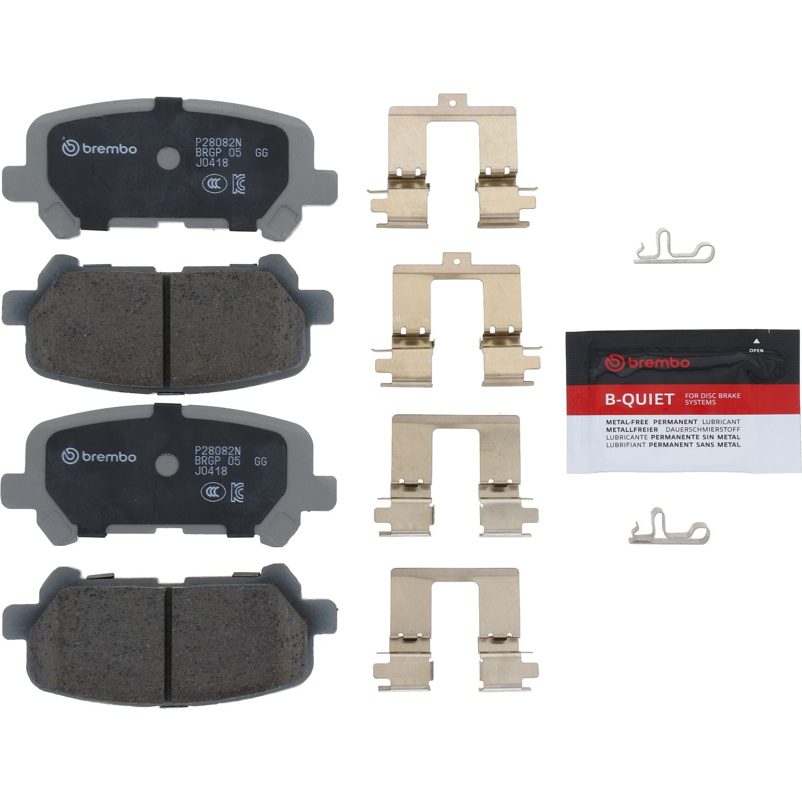 PRIME Ceramic Rear Disc Brake Pad Set P28082N | Brembostore