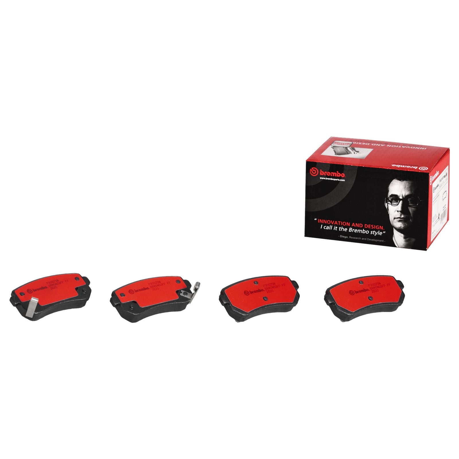PRIME Ceramic Rear Disc Brake Pad Set - P30025N_01