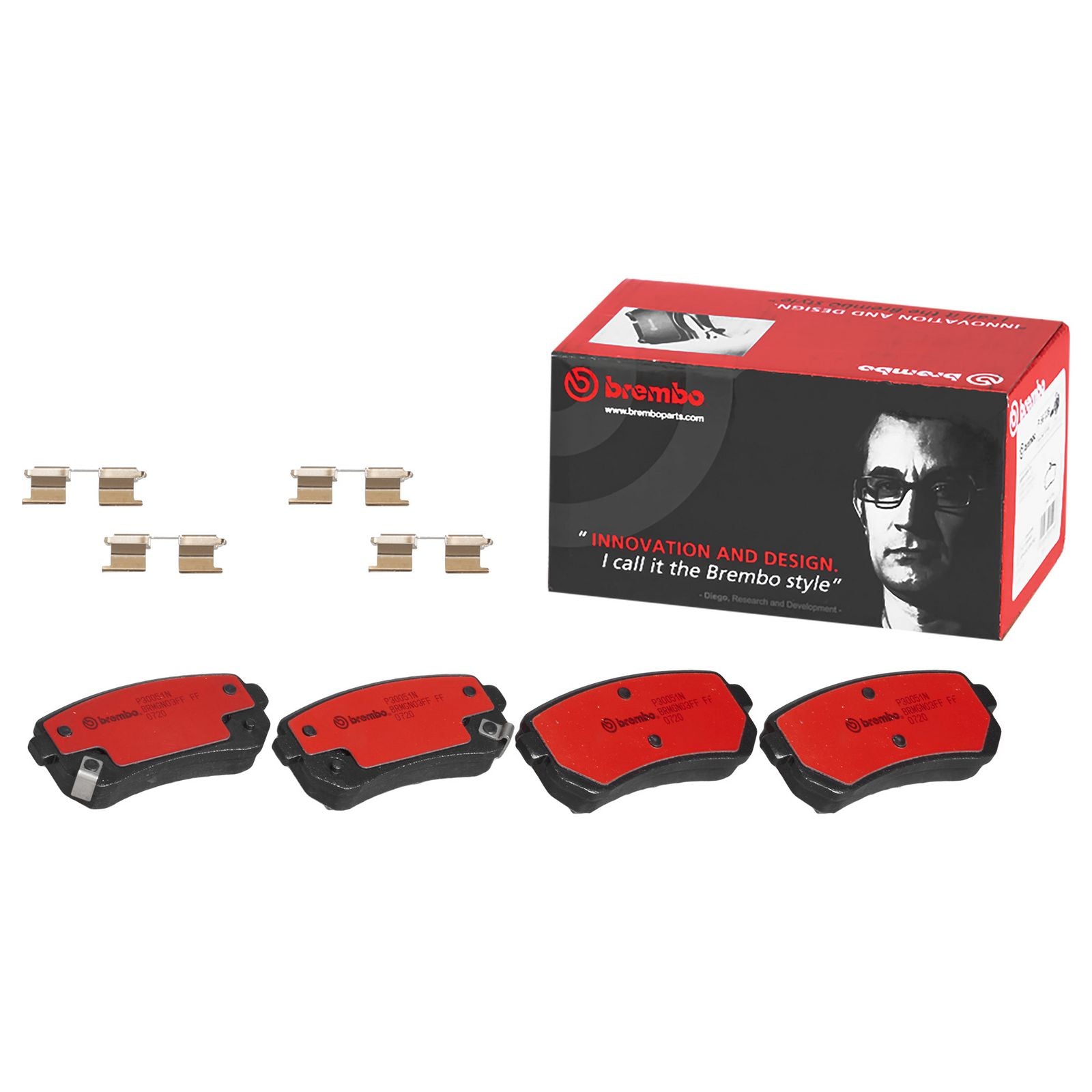 PRIME Ceramic Rear Disc Brake Pad Set - P30051N_01