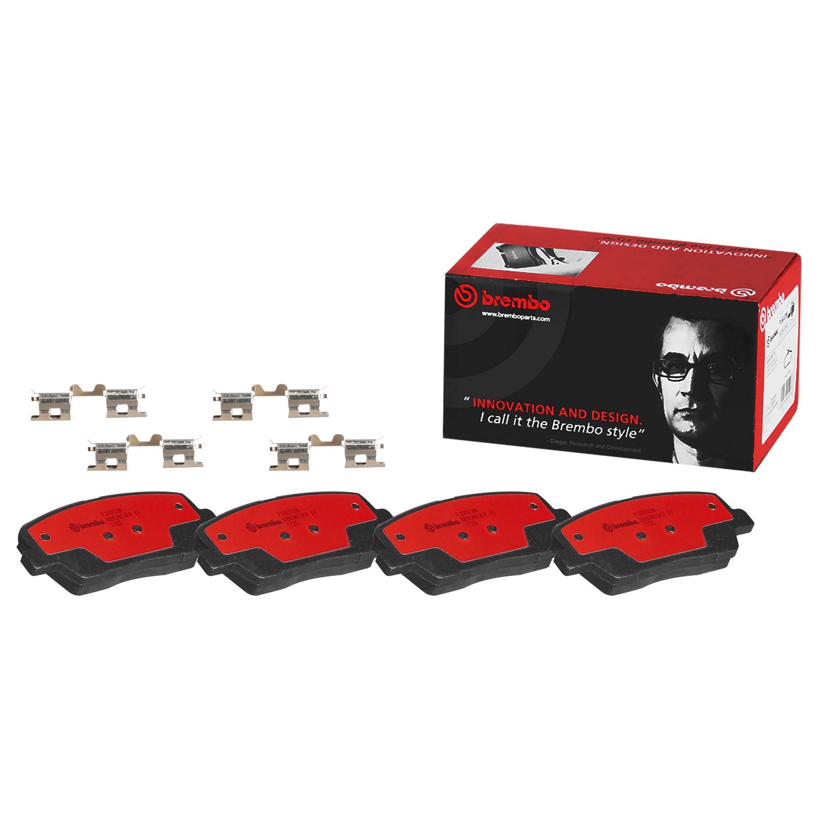PRIME Ceramic Rear Disc Brake Pad Set - P30063N_01