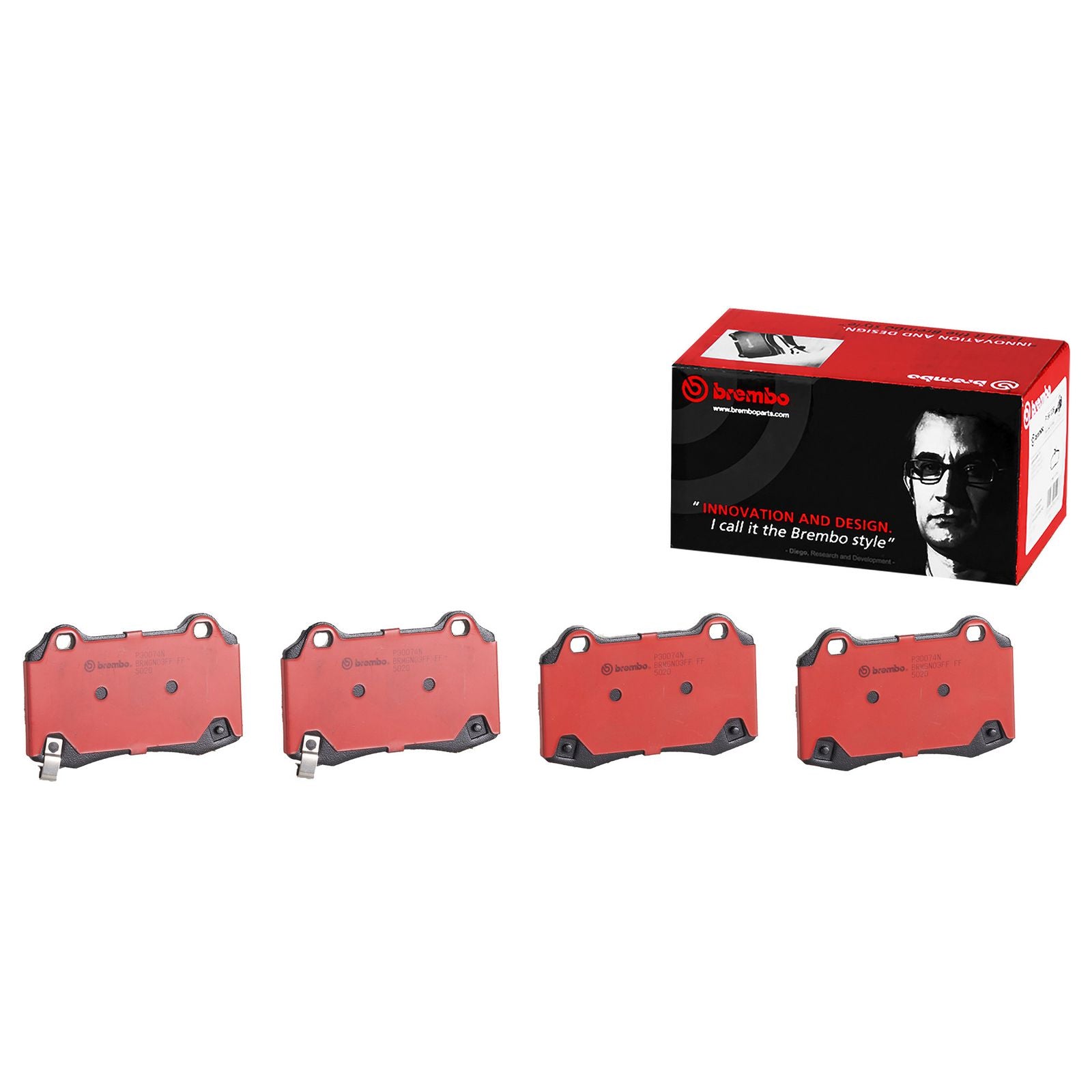 PRIME Ceramic Rear Disc Brake Pad Set - P30074N_01