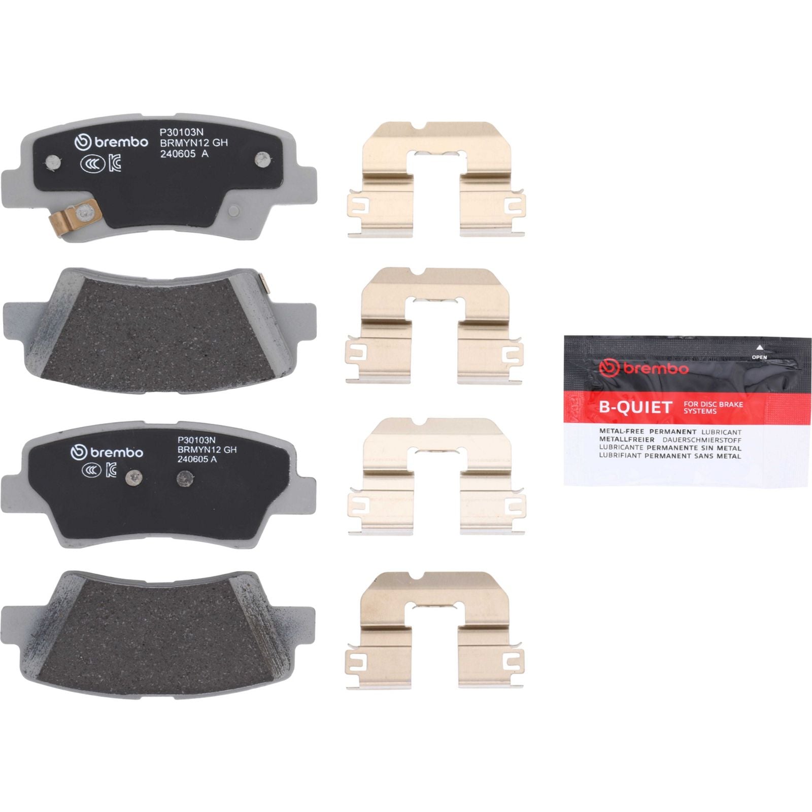 PRIME Ceramic Rear Disc Brake Pad Set - P30103N_26