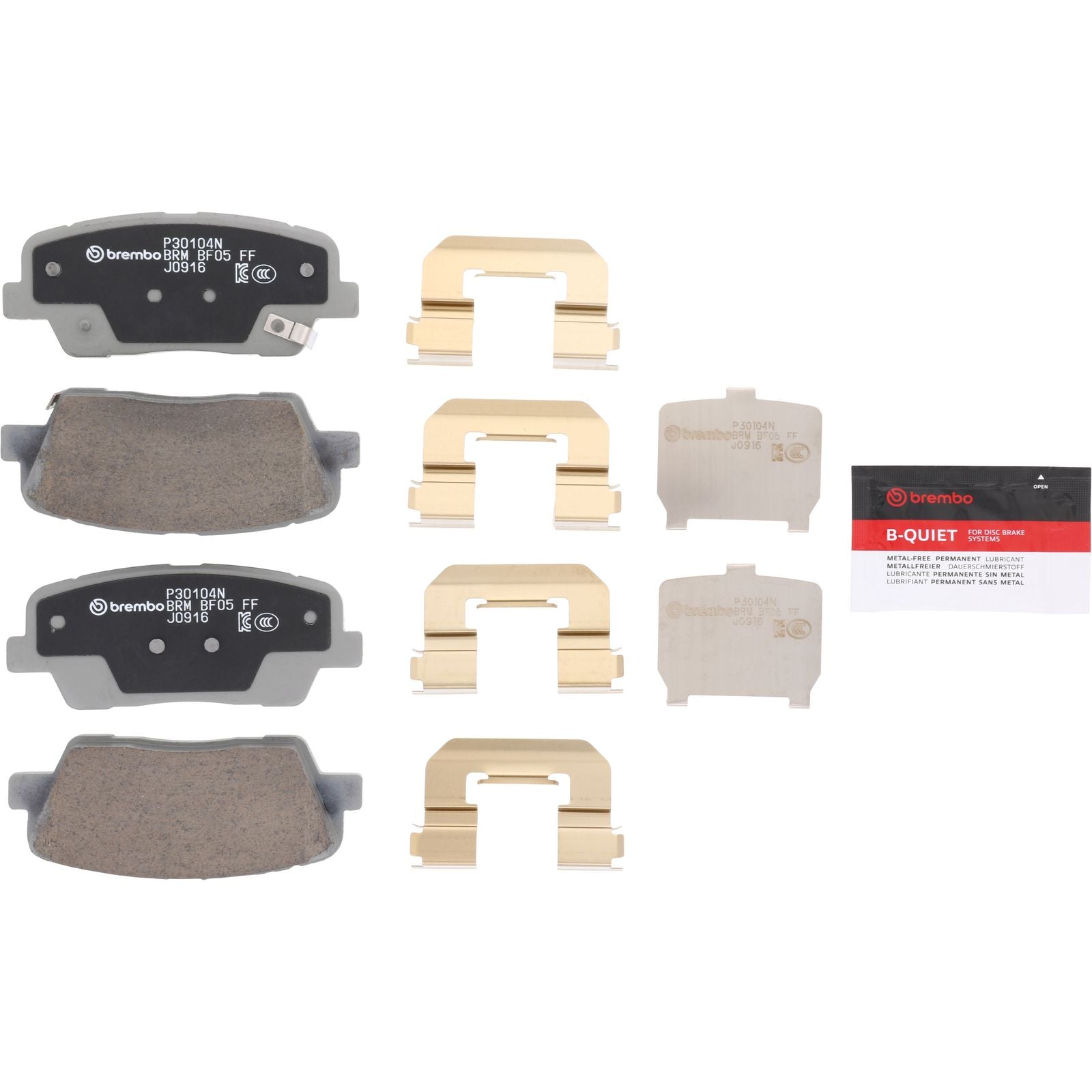 PRIME Ceramic Rear Disc Brake Pad Set - P30104N_26