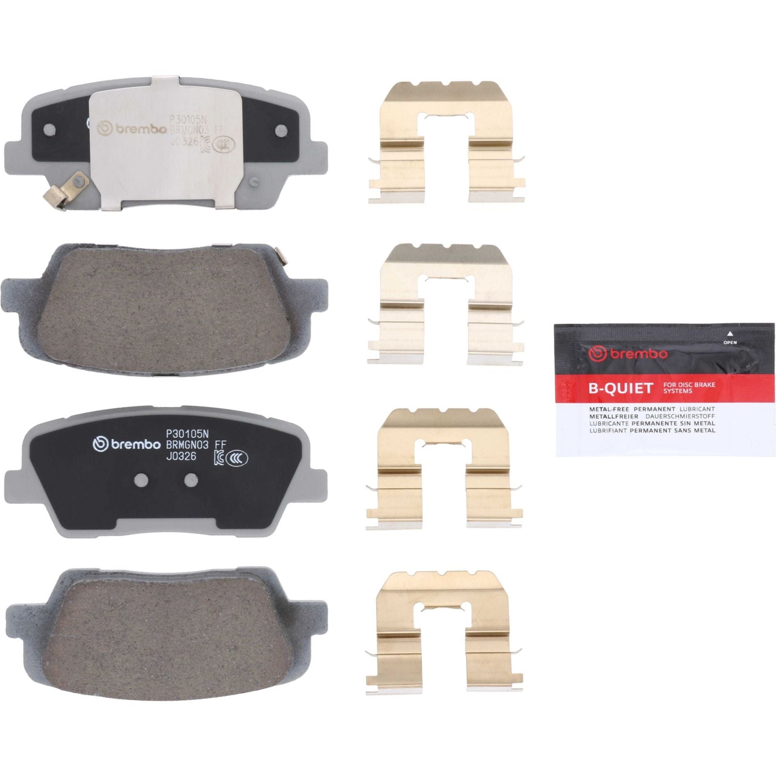 PRIME Ceramic Rear Disc Brake Pad Set - P30105N_26