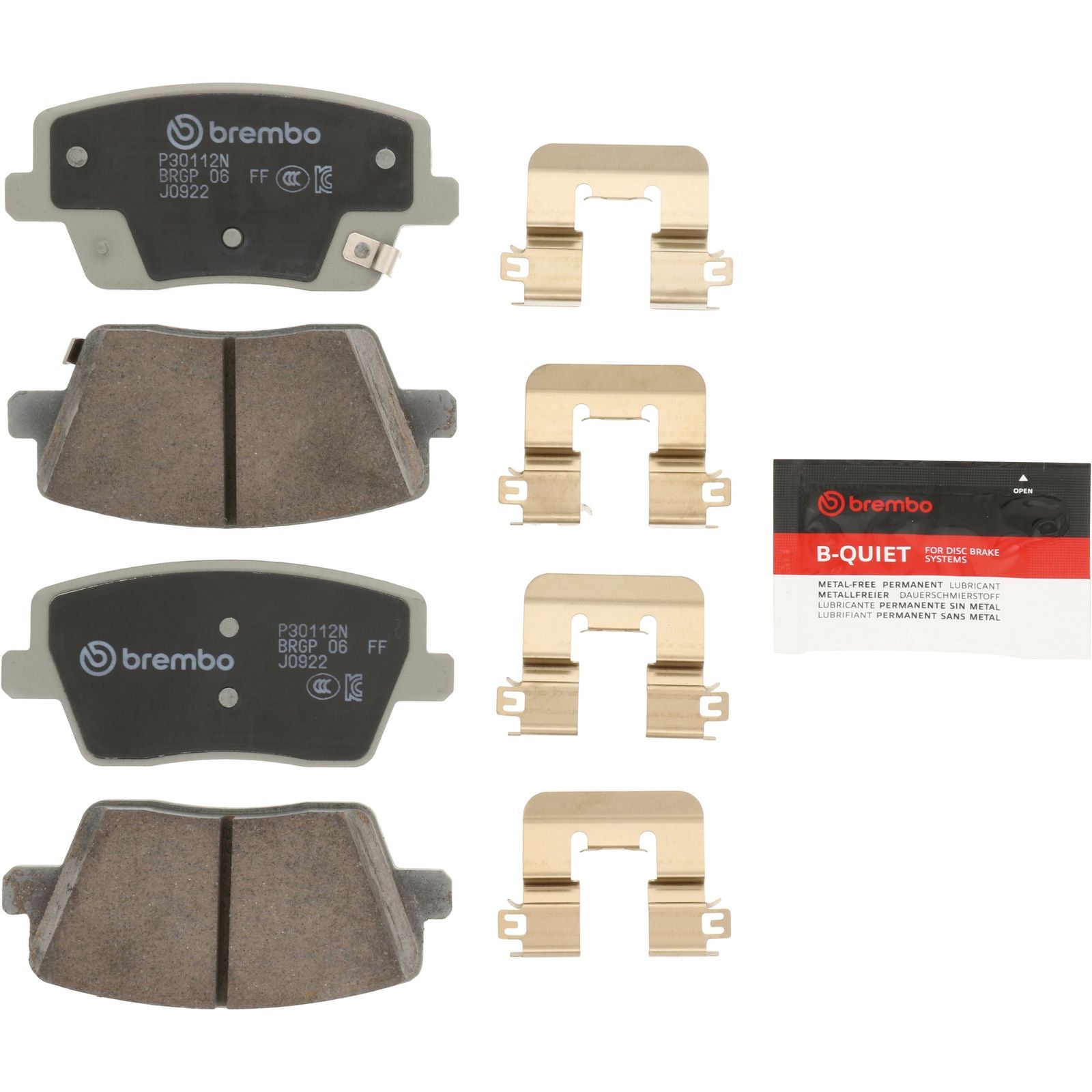 PRIME Ceramic Rear Disc Brake Pad Set - P30112N_02