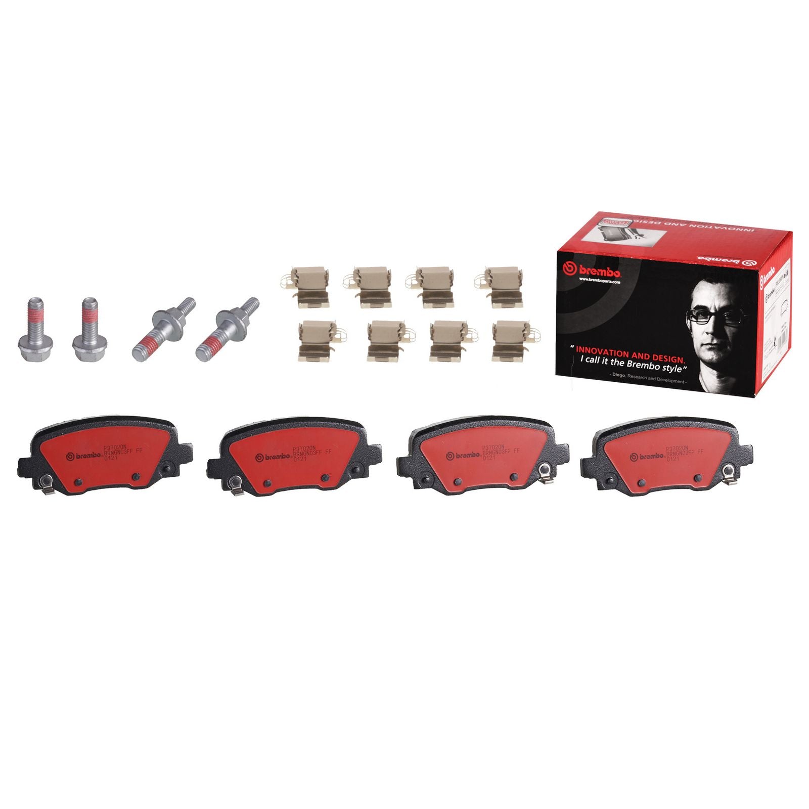 PRIME Ceramic Rear Disc Brake Pad Set - P37020N_01