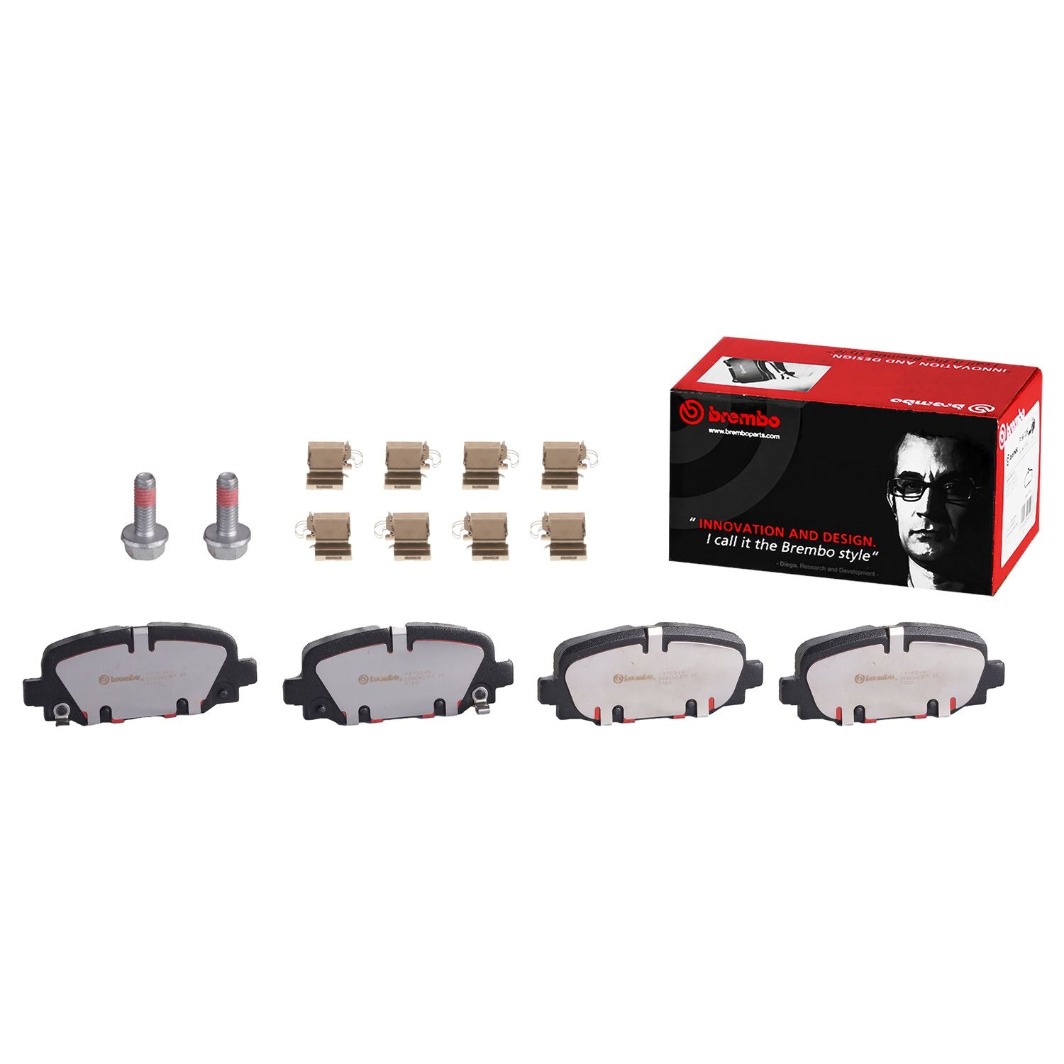 PRIME Ceramic Rear Disc Brake Pad Set - P37024N_01