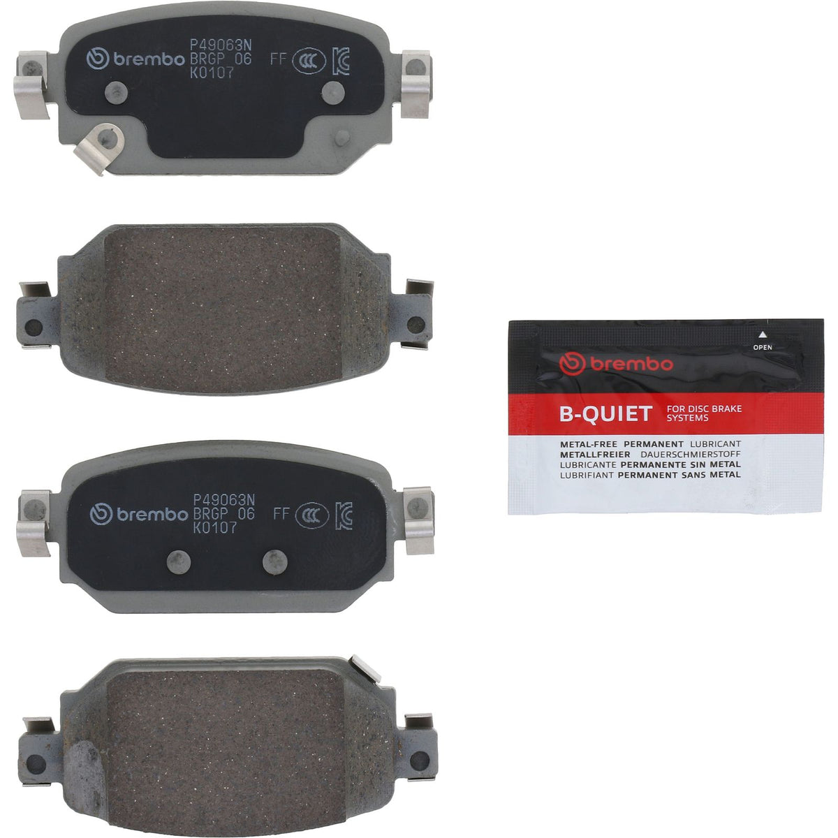 PRIME Ceramic Rear Disc Brake Pad Set - P49063N_02