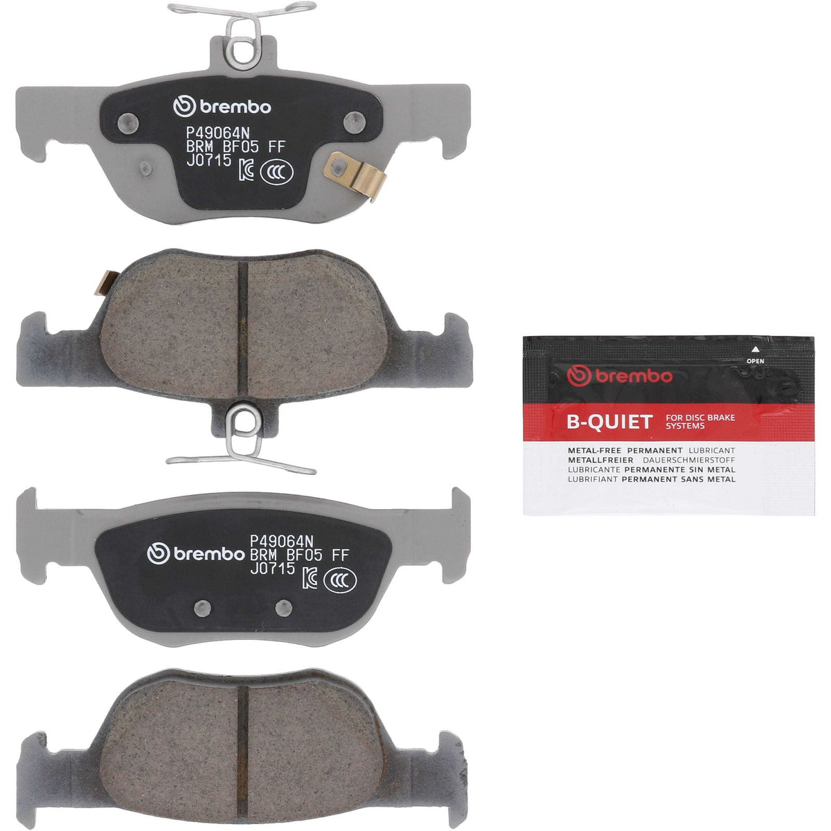 PRIME Ceramic Rear Disc Brake Pad Set - P49064N_02