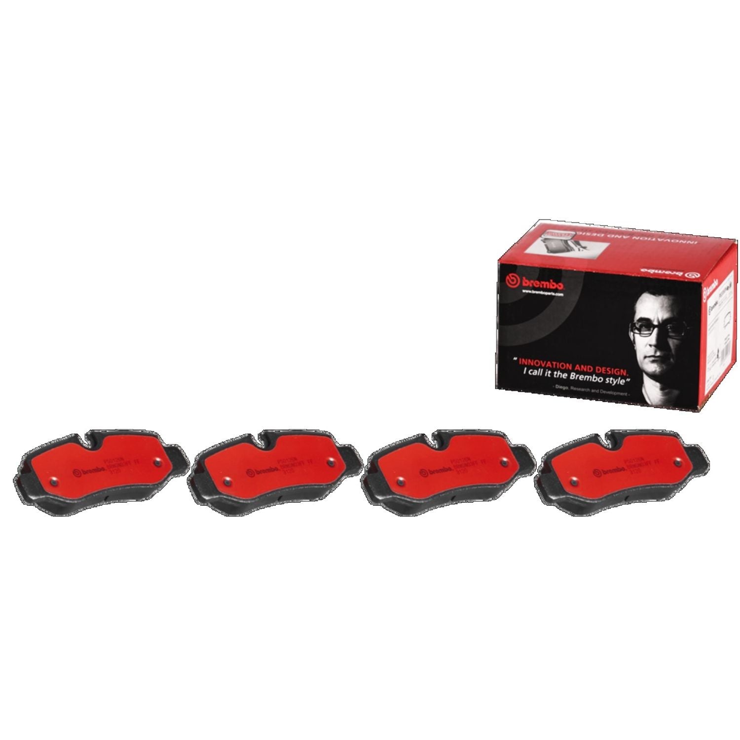 PRIME Ceramic Rear Disc Brake Pad Set - P50126N_01