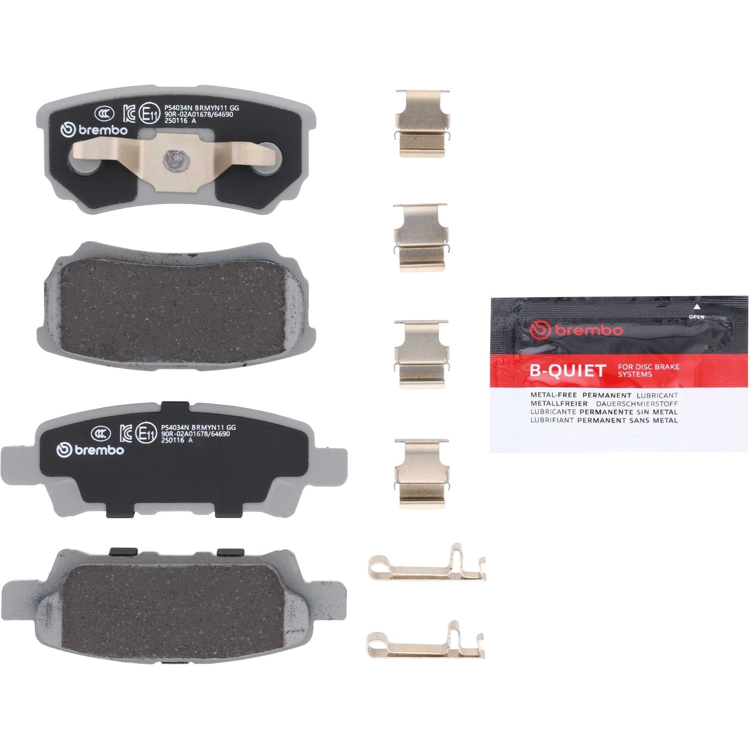 PRIME Ceramic Rear Disc Brake Pad Set - P54034N_01