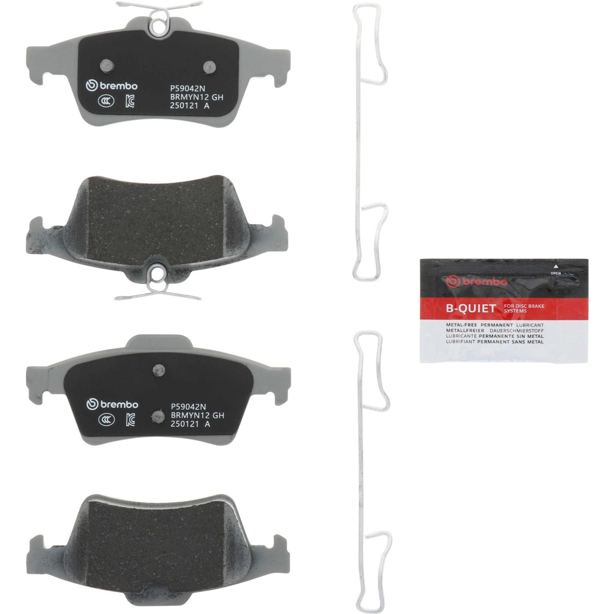 PRIME Ceramic Rear Disc Brake Pad Set - P59042N_06