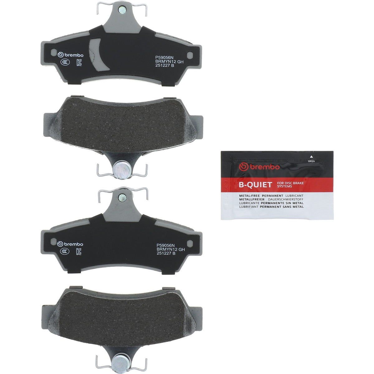 PRIME Ceramic Rear Disc Brake Pad Set - P59056N_02
