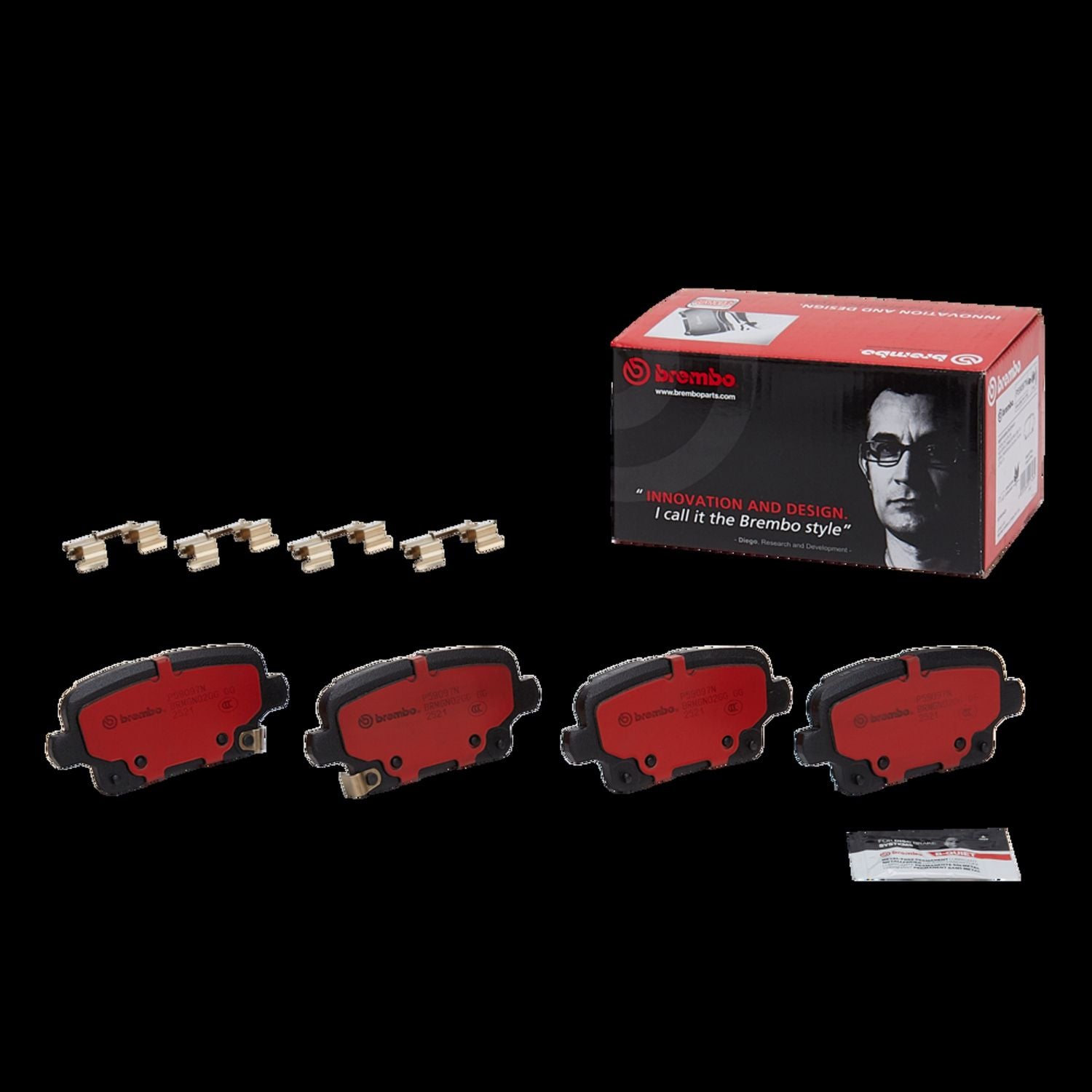PRIME Ceramic Rear Disc Brake Pad Set - P59097N_01