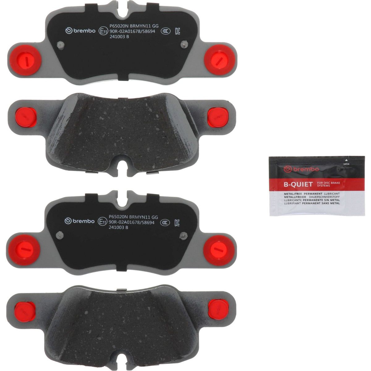 PRIME Ceramic Rear Disc Brake Pad Set - P65020N_01