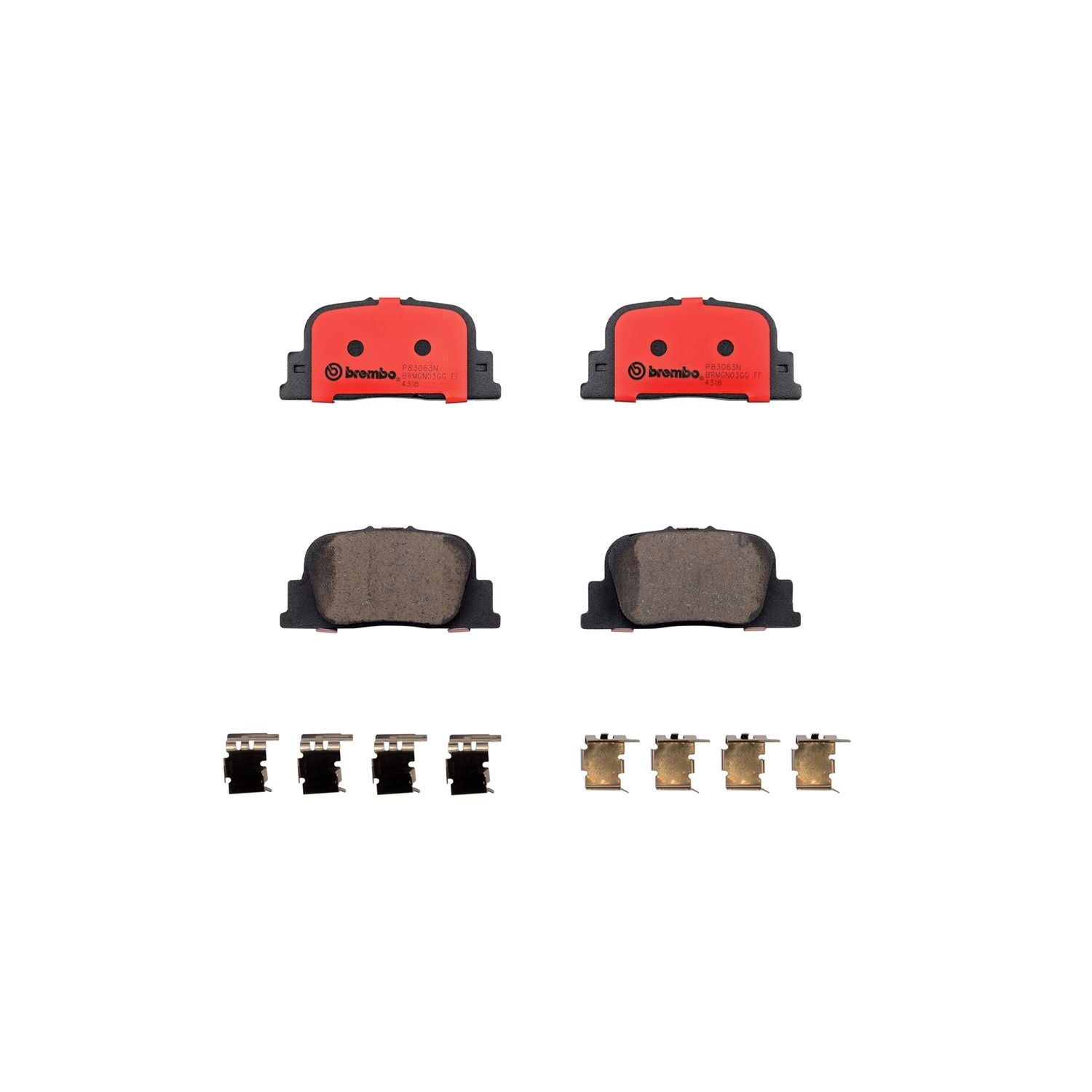 PRIME Ceramic Rear Disc Brake Pad Set - P83063N_01