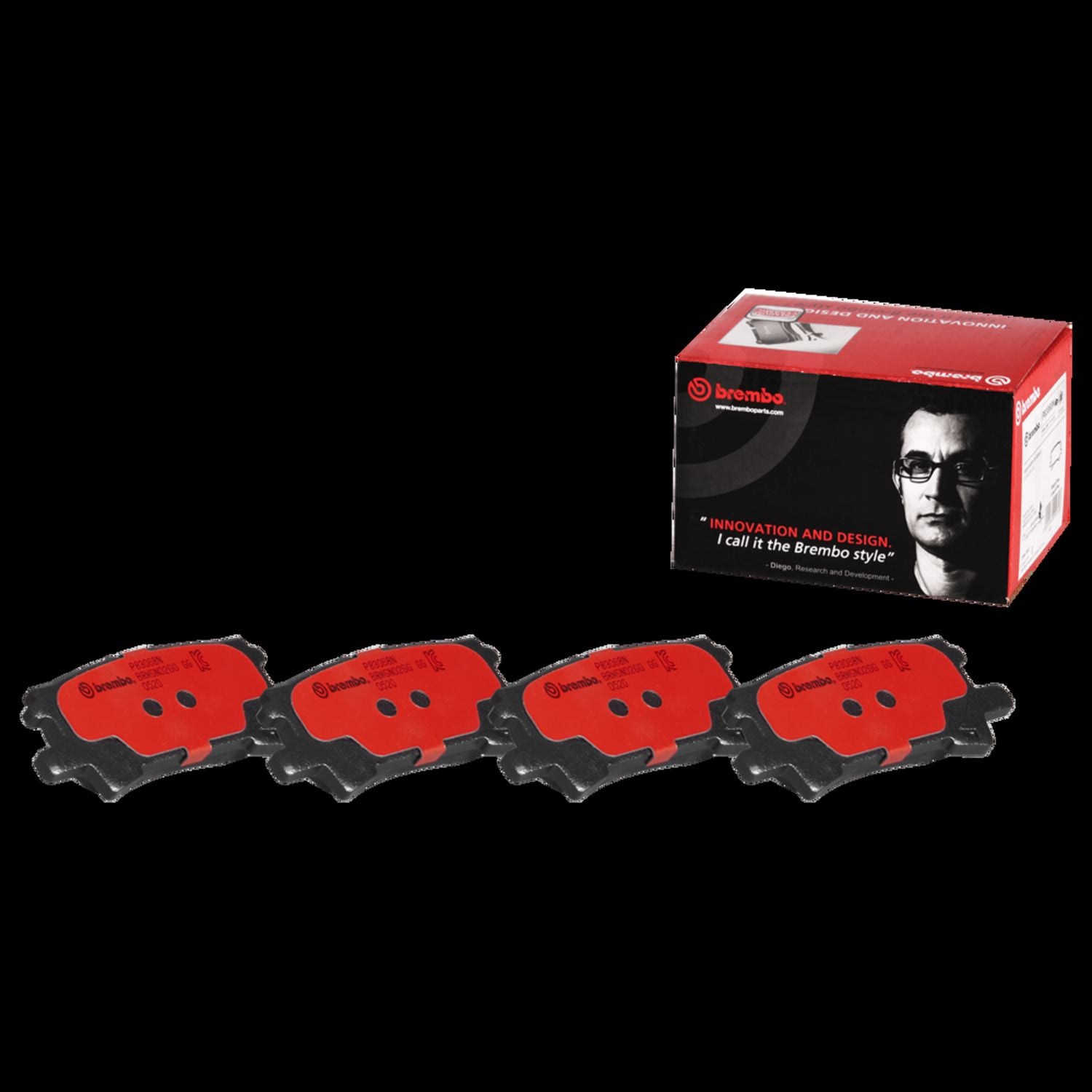 PRIME Ceramic Rear Disc Brake Pad Set - P83068N_01