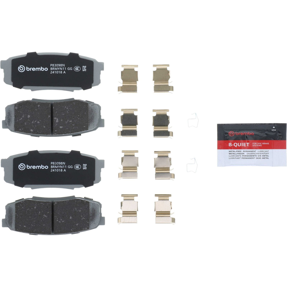 PRIME Ceramic Rear Disc Brake Pad Set - P83098N_05