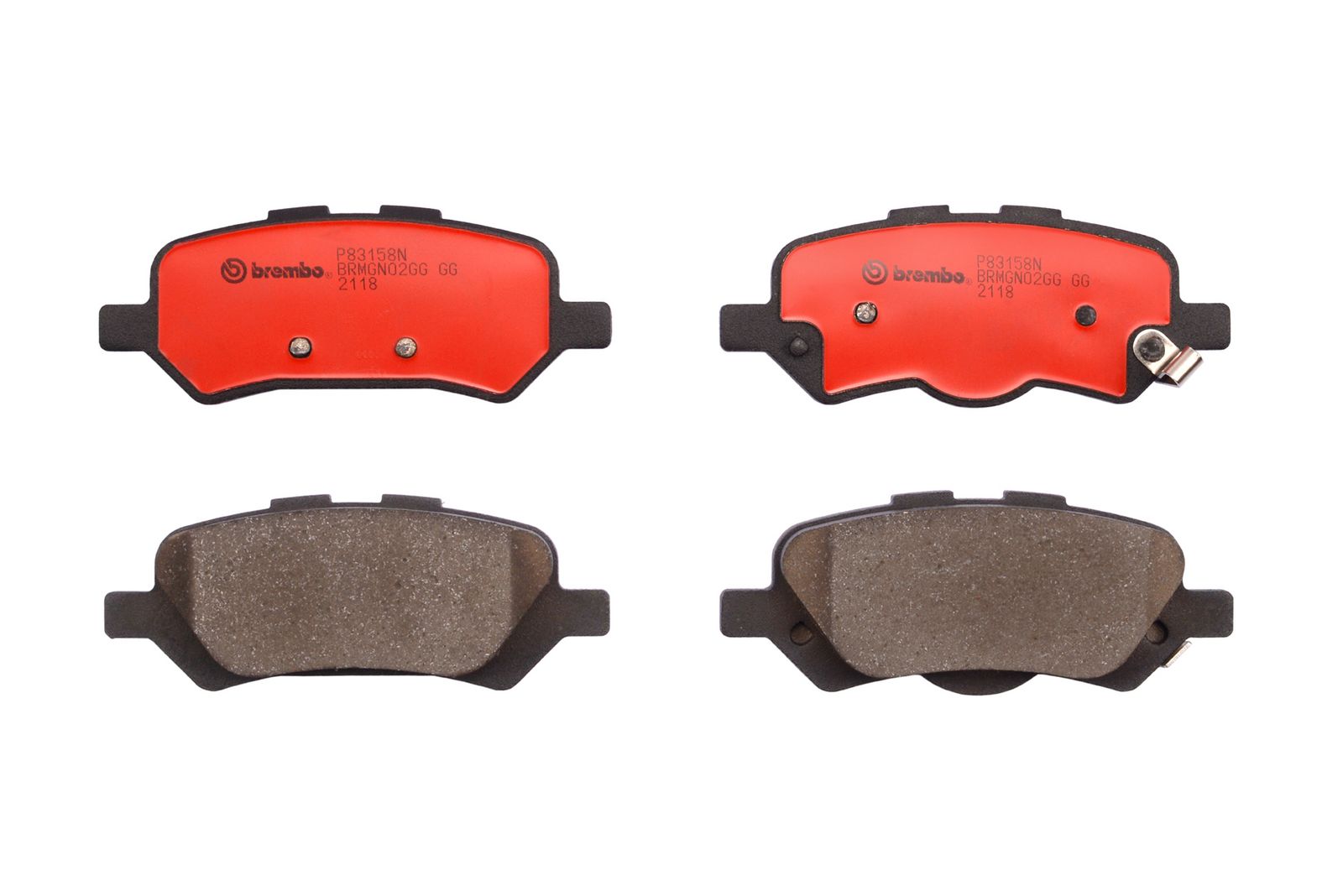 PRIME Ceramic Rear Disc Brake Pad Set - P83158N_01