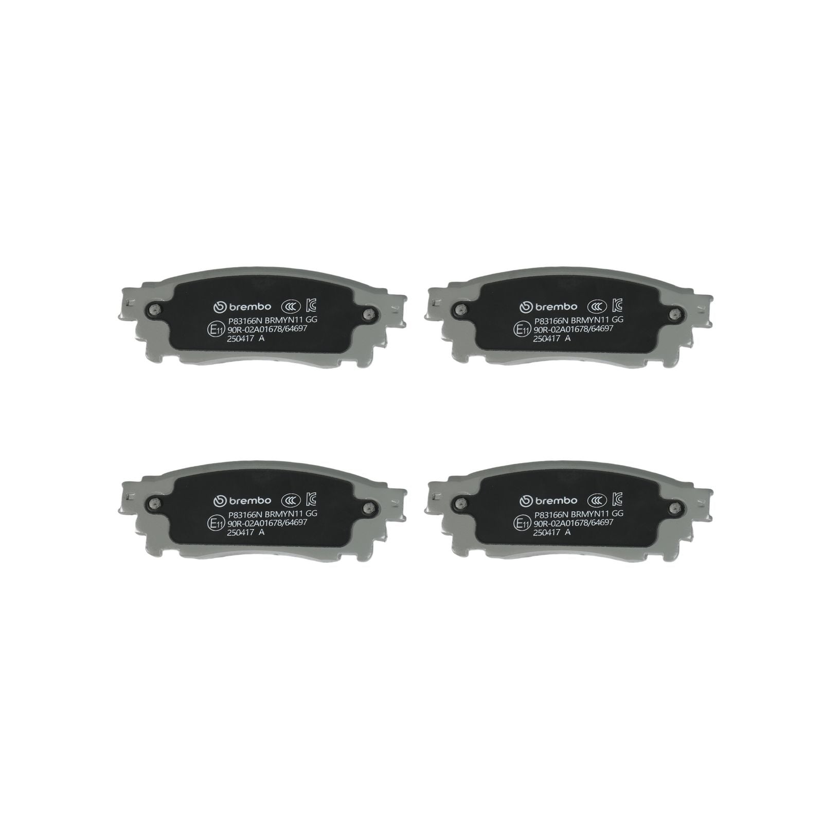 PRIME Ceramic Rear Disc Brake Pad Set - P83166N_04