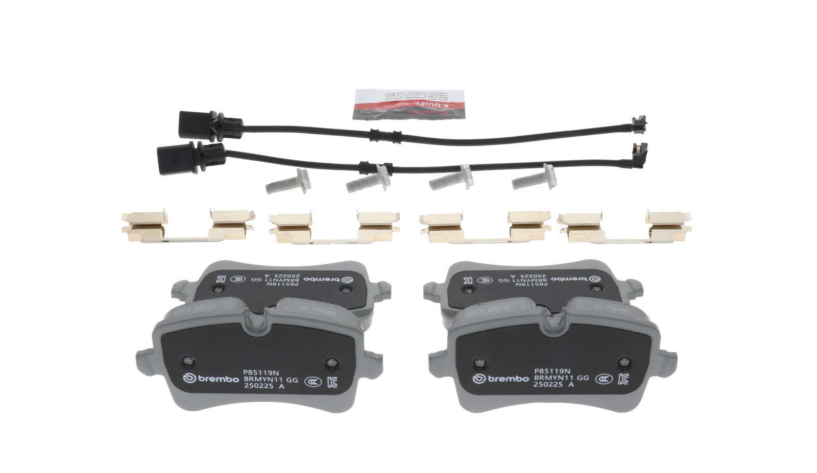 PRIME Ceramic Rear Disc Brake Pad Set - P85119N_19