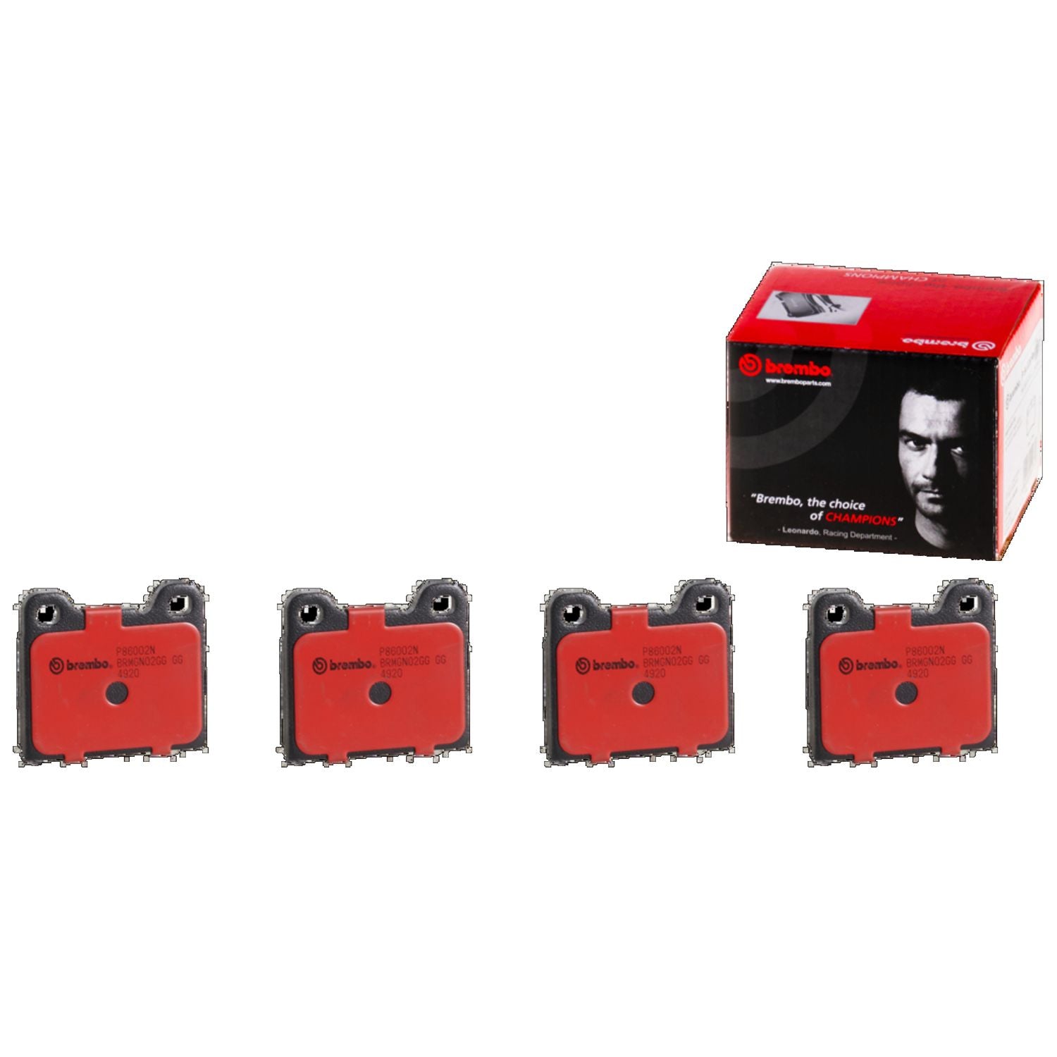 PRIME Ceramic Rear Disc Brake Pad Set - P86002N_02