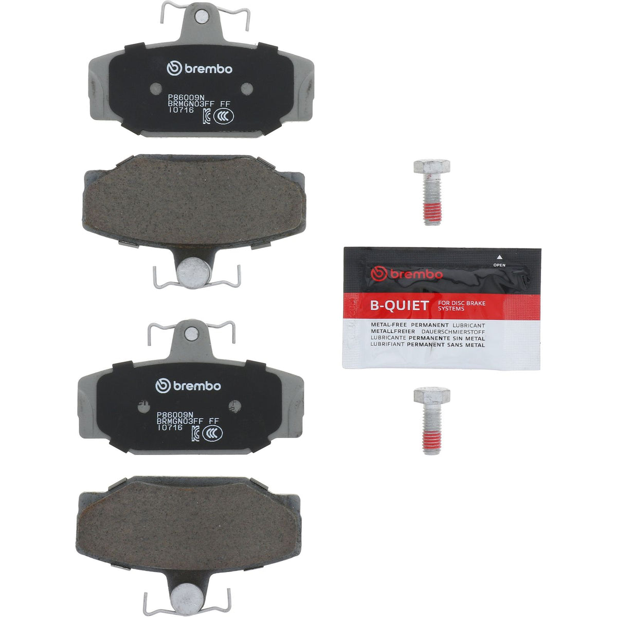 PRIME Ceramic Rear Disc Brake Pad Set - P86009N_02
