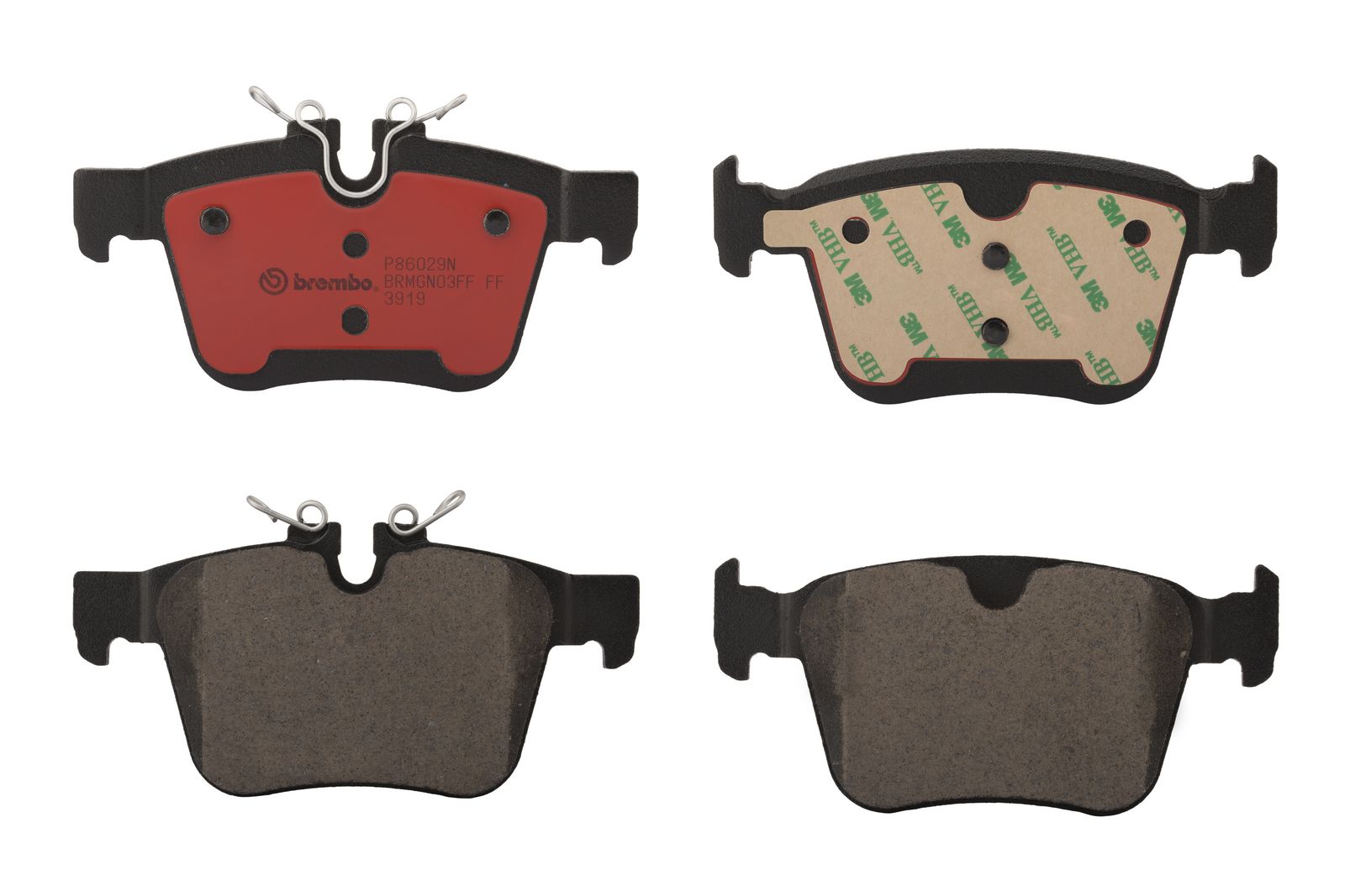 PRIME Ceramic Rear Disc Brake Pad Set - P86029N_01