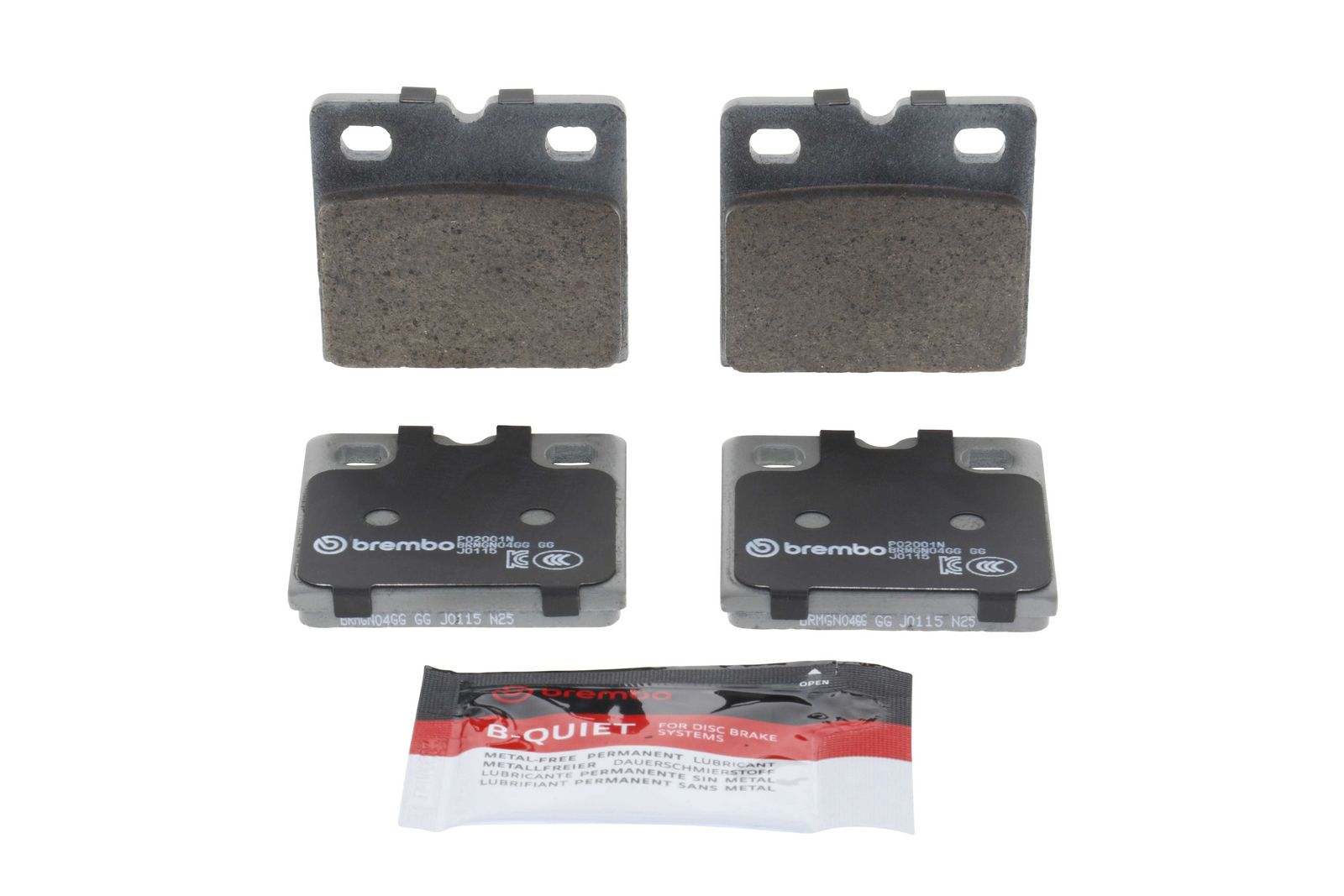 PRIME Ceramic Rear Parking Brake Disc Brake Pad Set - P02001N_04