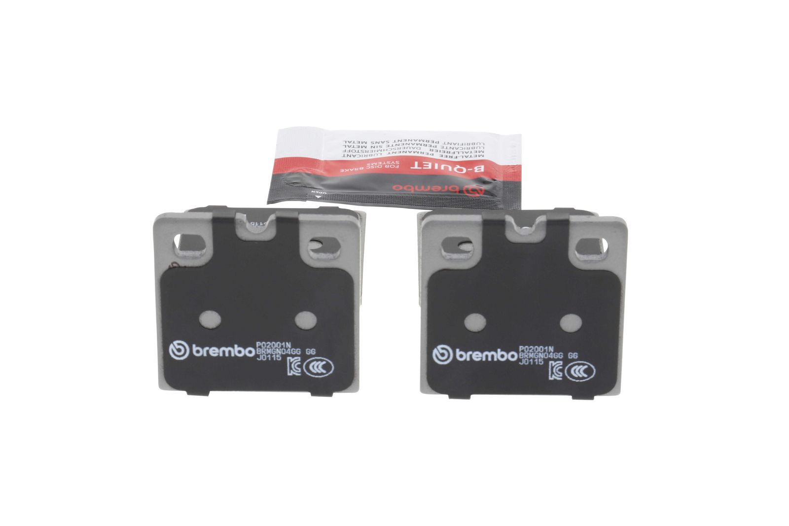 PRIME Ceramic Rear Parking Brake Disc Brake Pad Set - P02001N_16