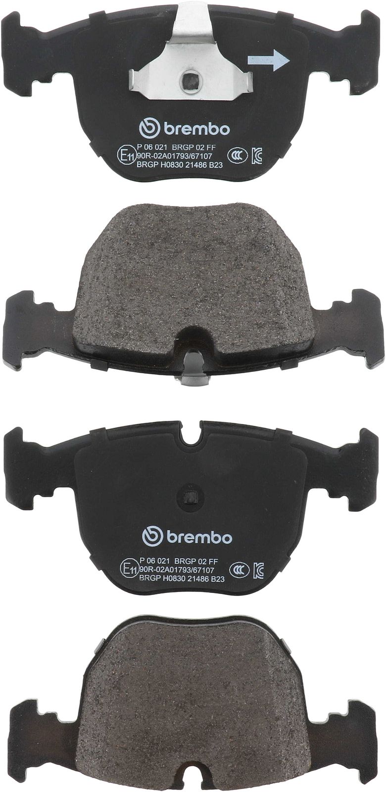 PRIME Low-Met Front Disc Brake Pad Set - P06021_01