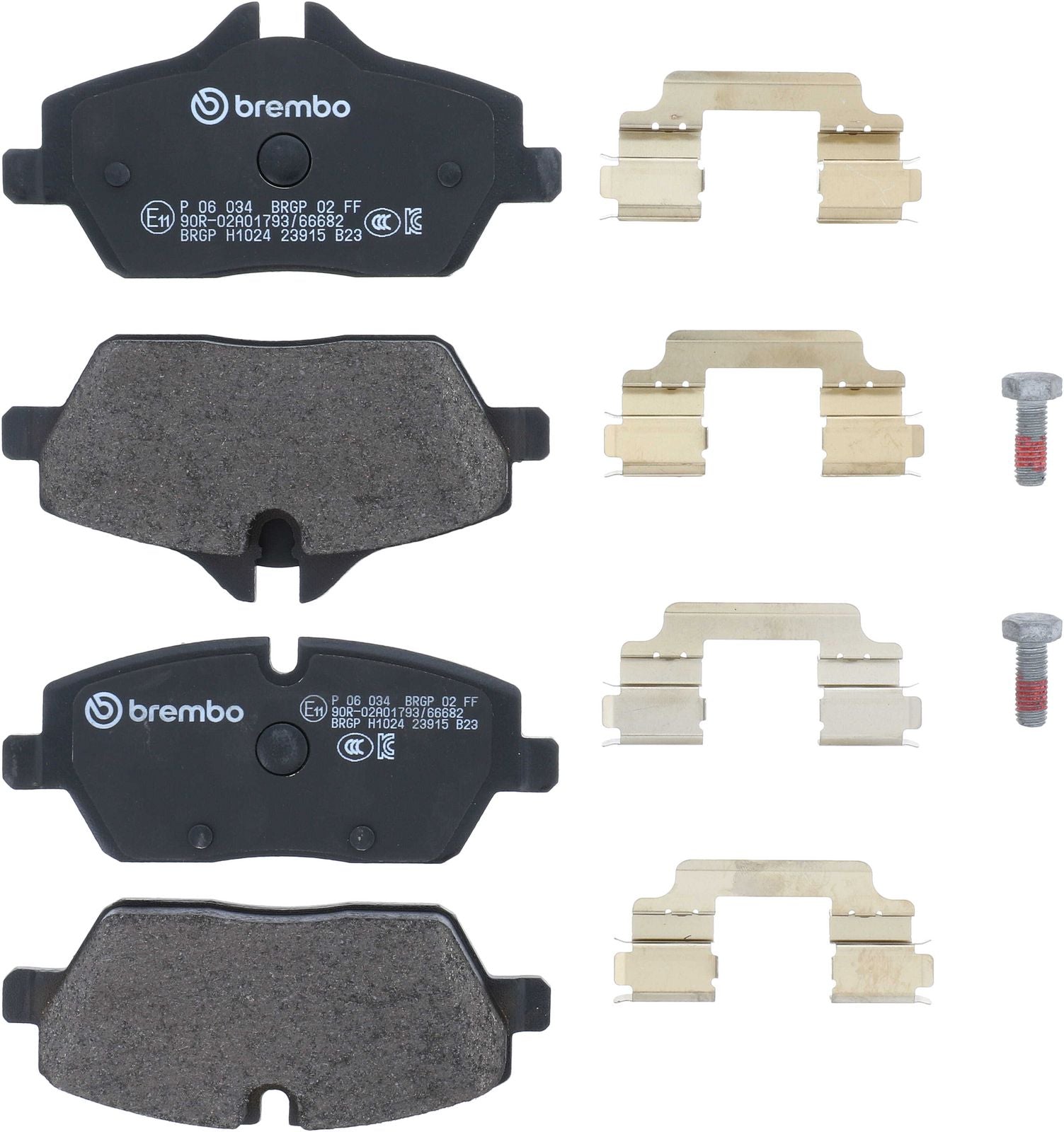 PRIME Low-Met Front Disc Brake Pad Set - P06034_01
