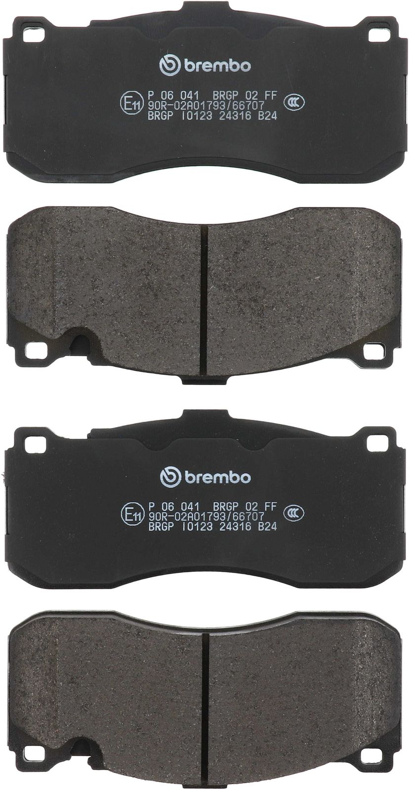 PRIME Low-Met Front Disc Brake Pad Set - P06041_01