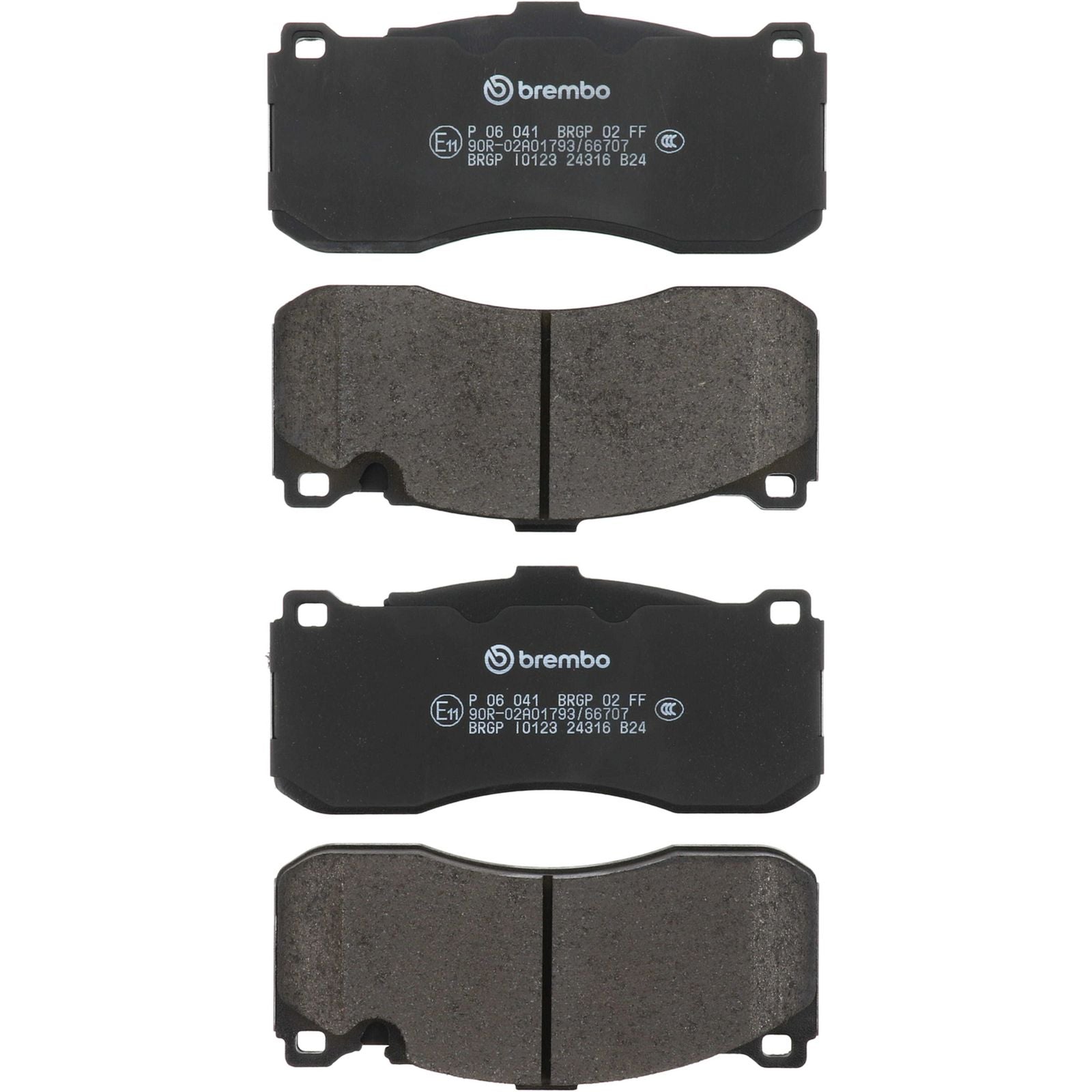 PRIME Low-Met Front Disc Brake Pad Set - P06041_04