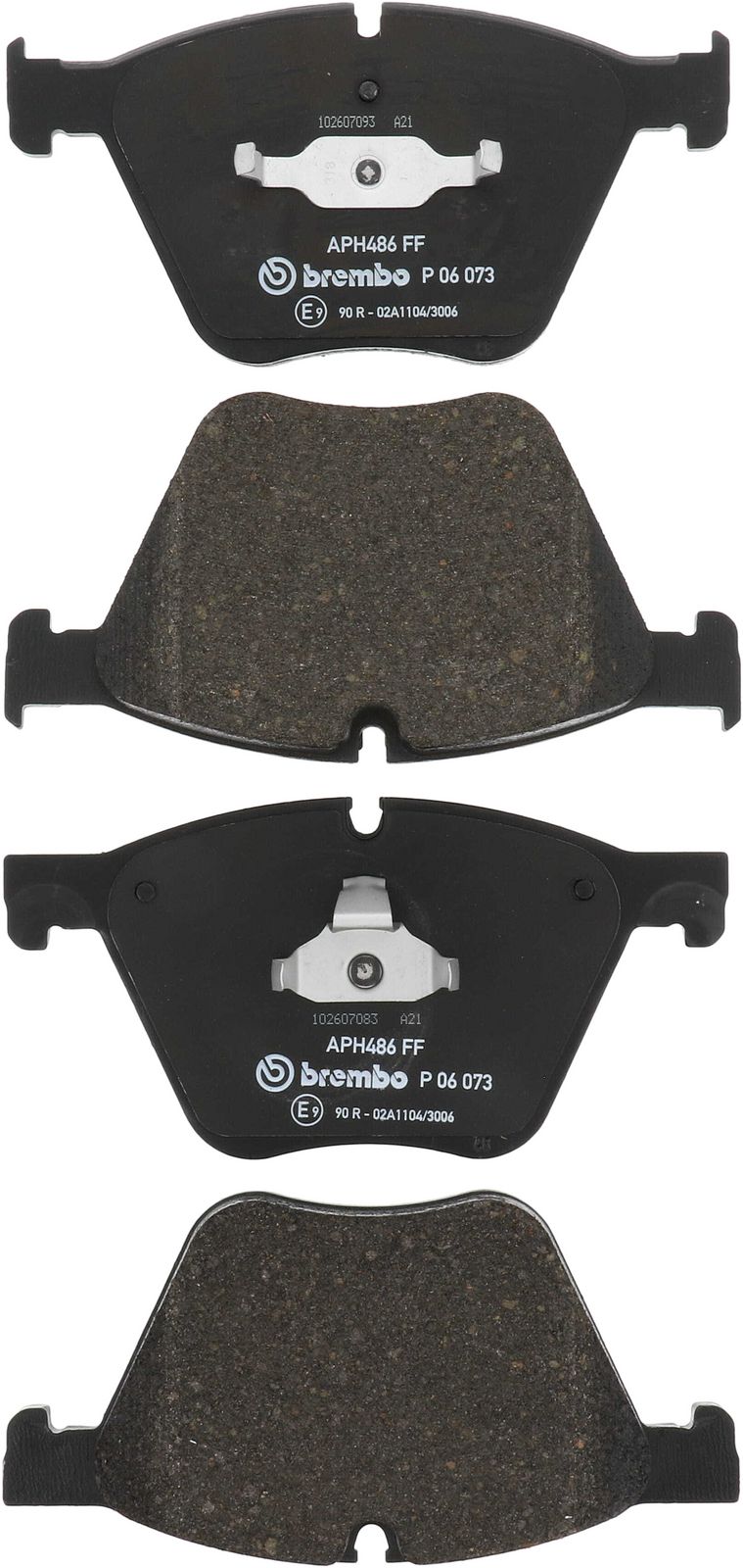 PRIME Low-Met Front Disc Brake Pad Set - P06073_01