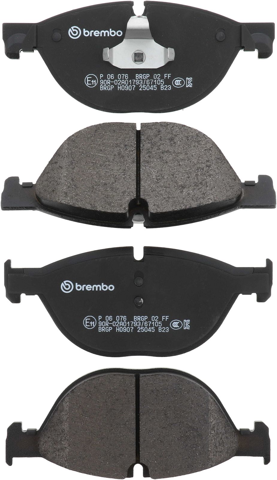 PRIME Low-Met Front Disc Brake Pad Set - P06076_01