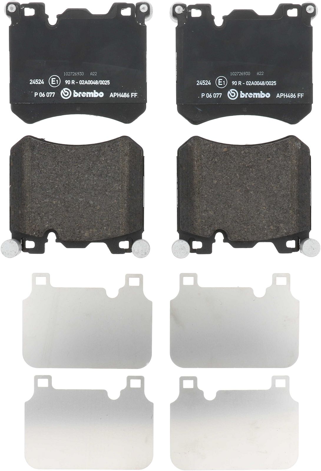 PRIME Low-Met Front Disc Brake Pad Set - P06077_01