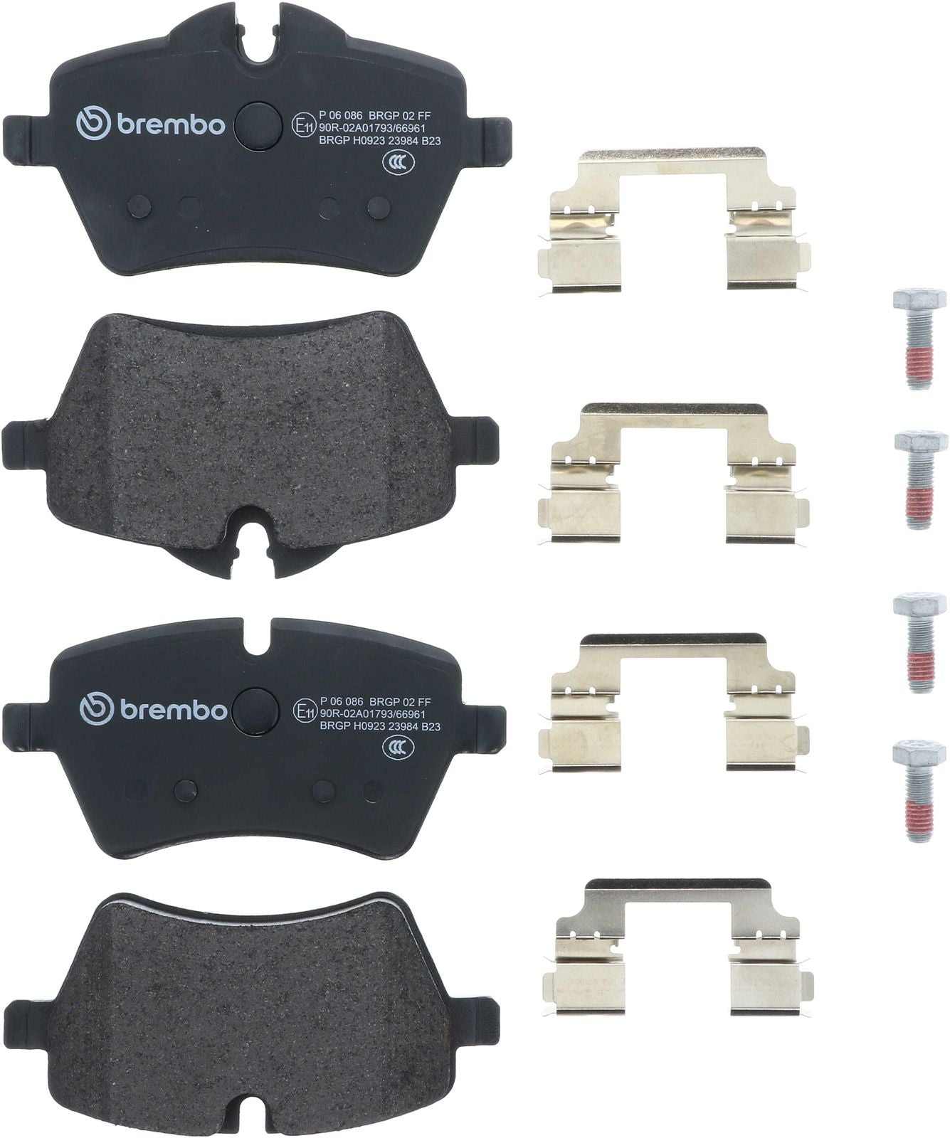 PRIME Low-Met Front Disc Brake Pad Set - P06086_01