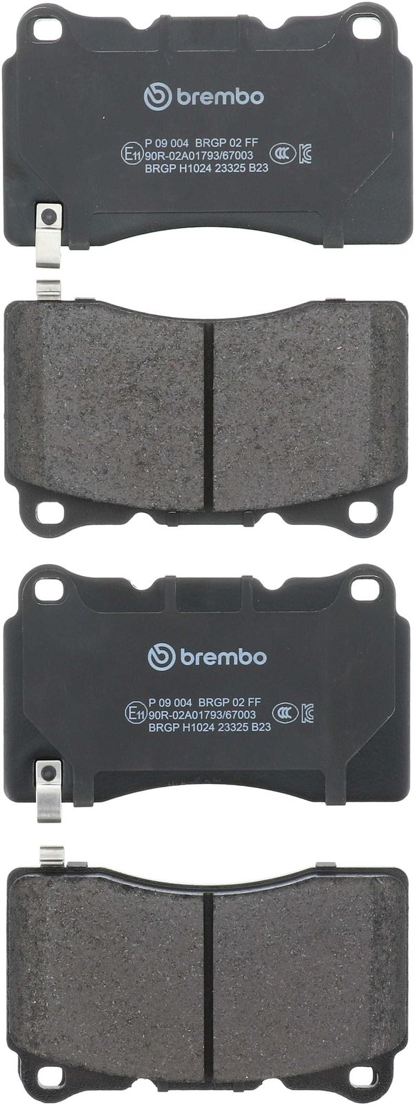 PRIME Low-Met Front Disc Brake Pad Set - P09004_01