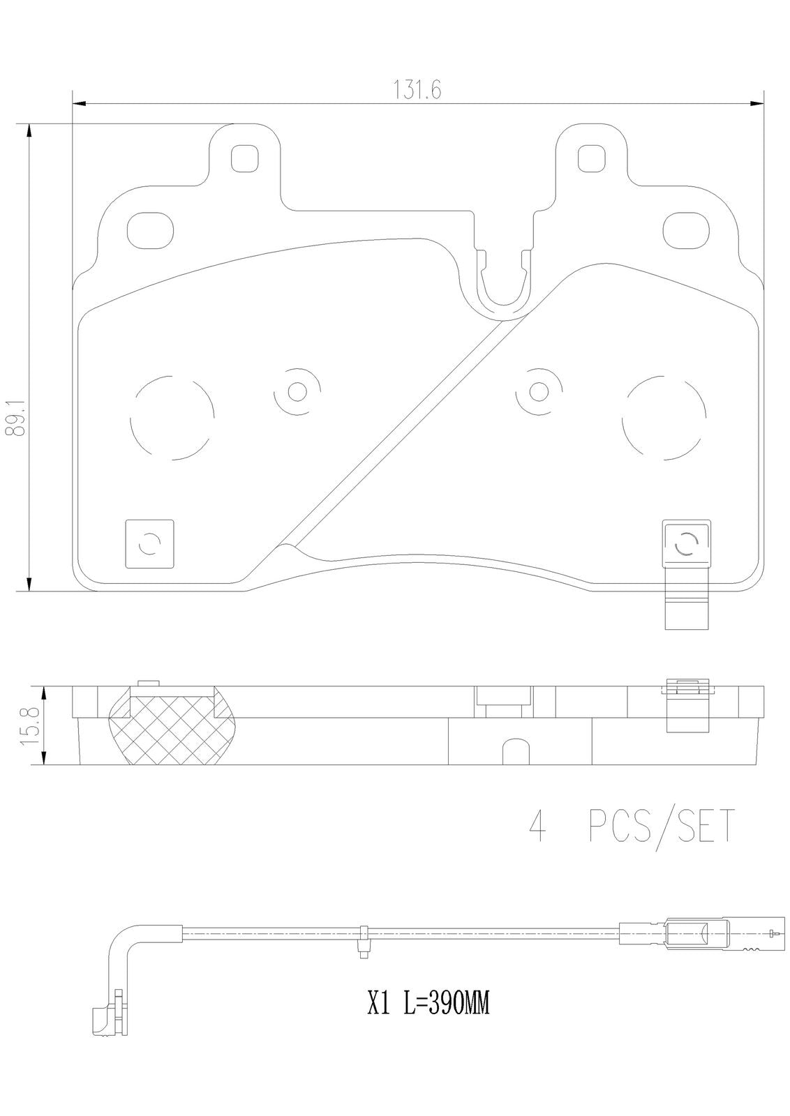 PRIME Low-Met Front Disc Brake Pad Set - P09026_01