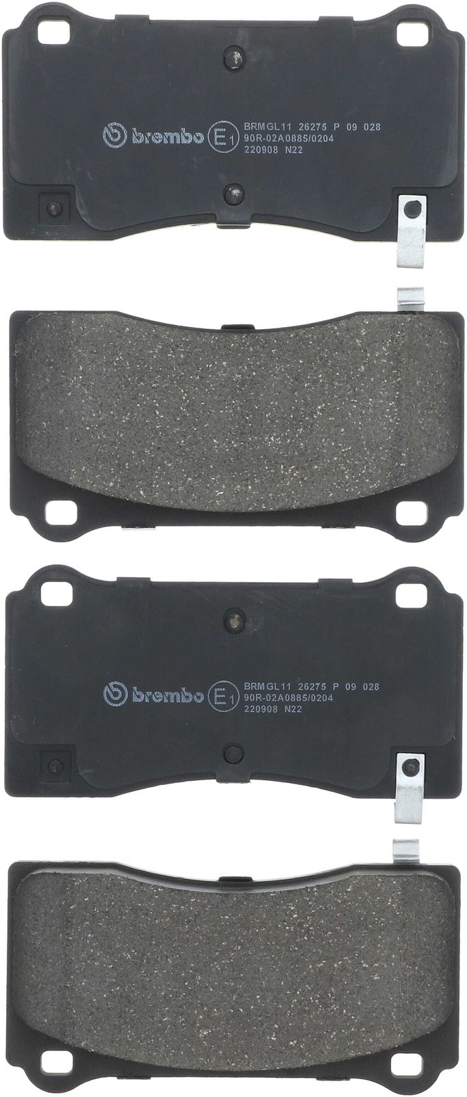 PRIME Low-Met Front Disc Brake Pad Set - P09028_01
